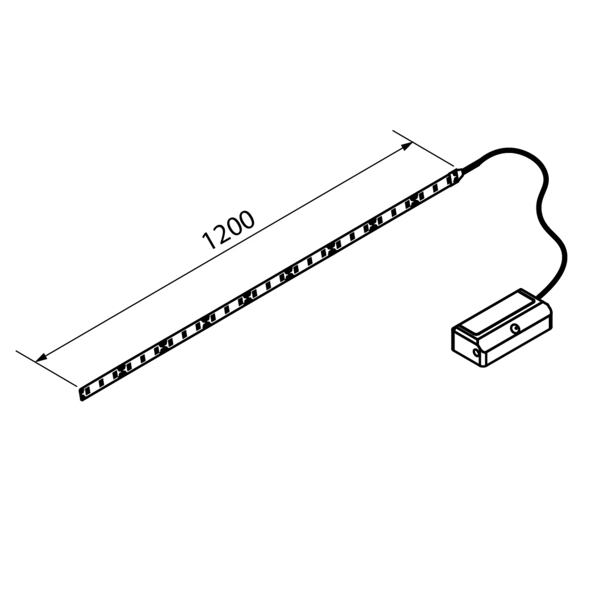 FACKELMANN CONTURALIGHT LED Waschbeckenbeleuchtung 120 cm