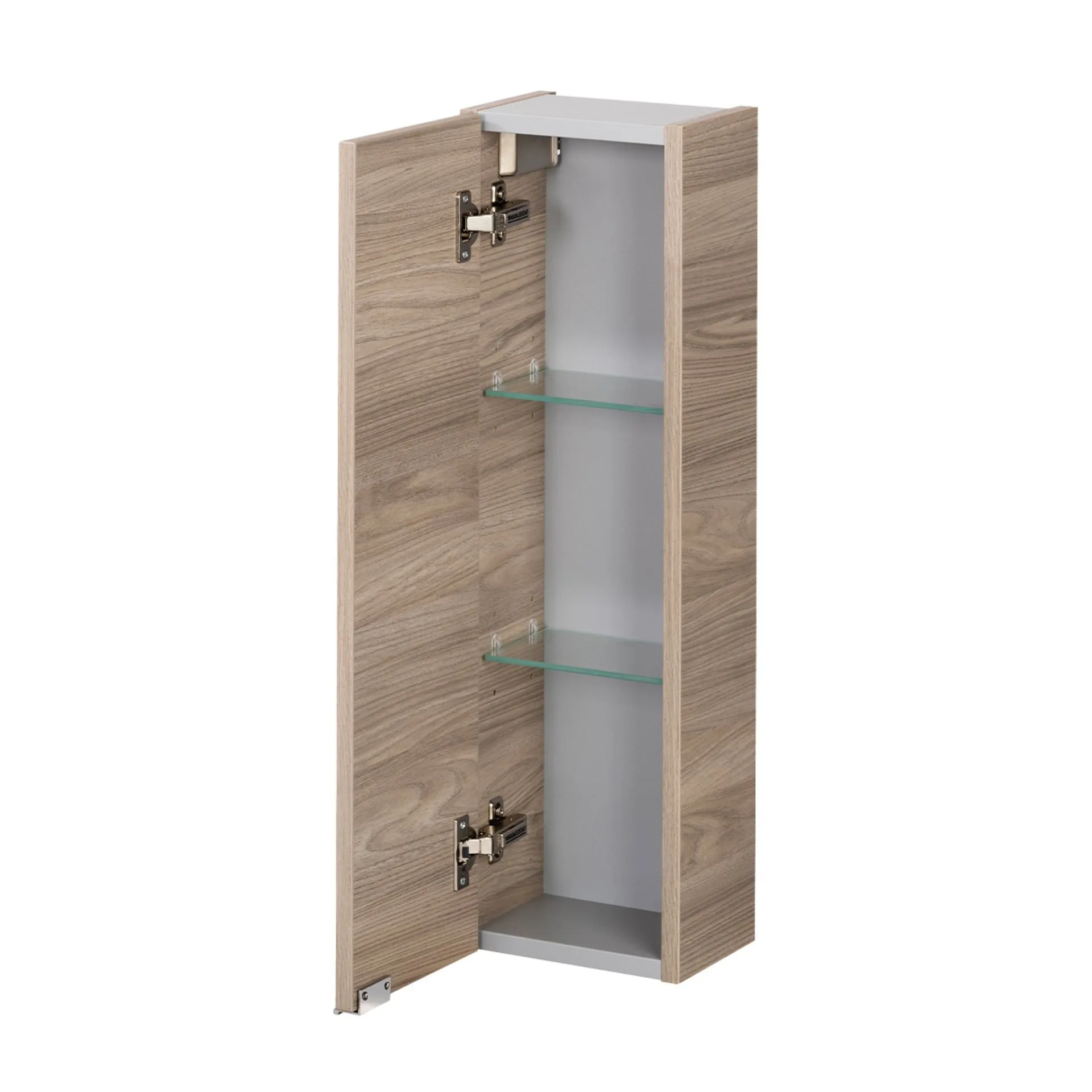 FACKELMANN LUXOR Hängeschrank 20 cm breit, Braun hell, Türanschlag links