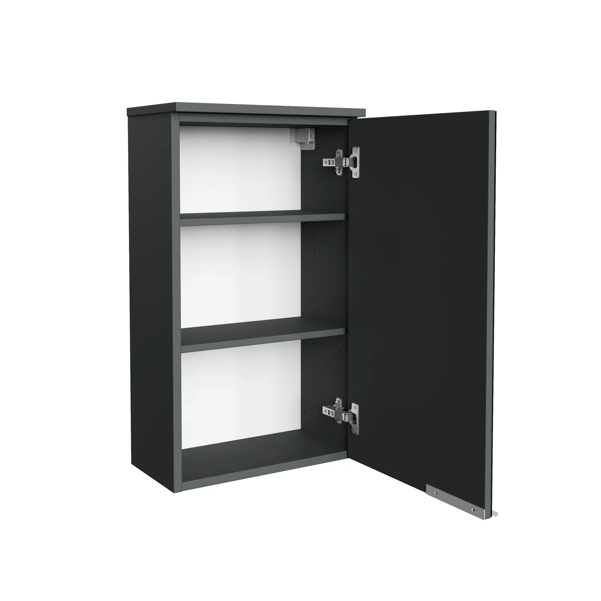FACKELMANN KARA Hängeschrank 40 cm breit, Anthrazit, Türanschlag links