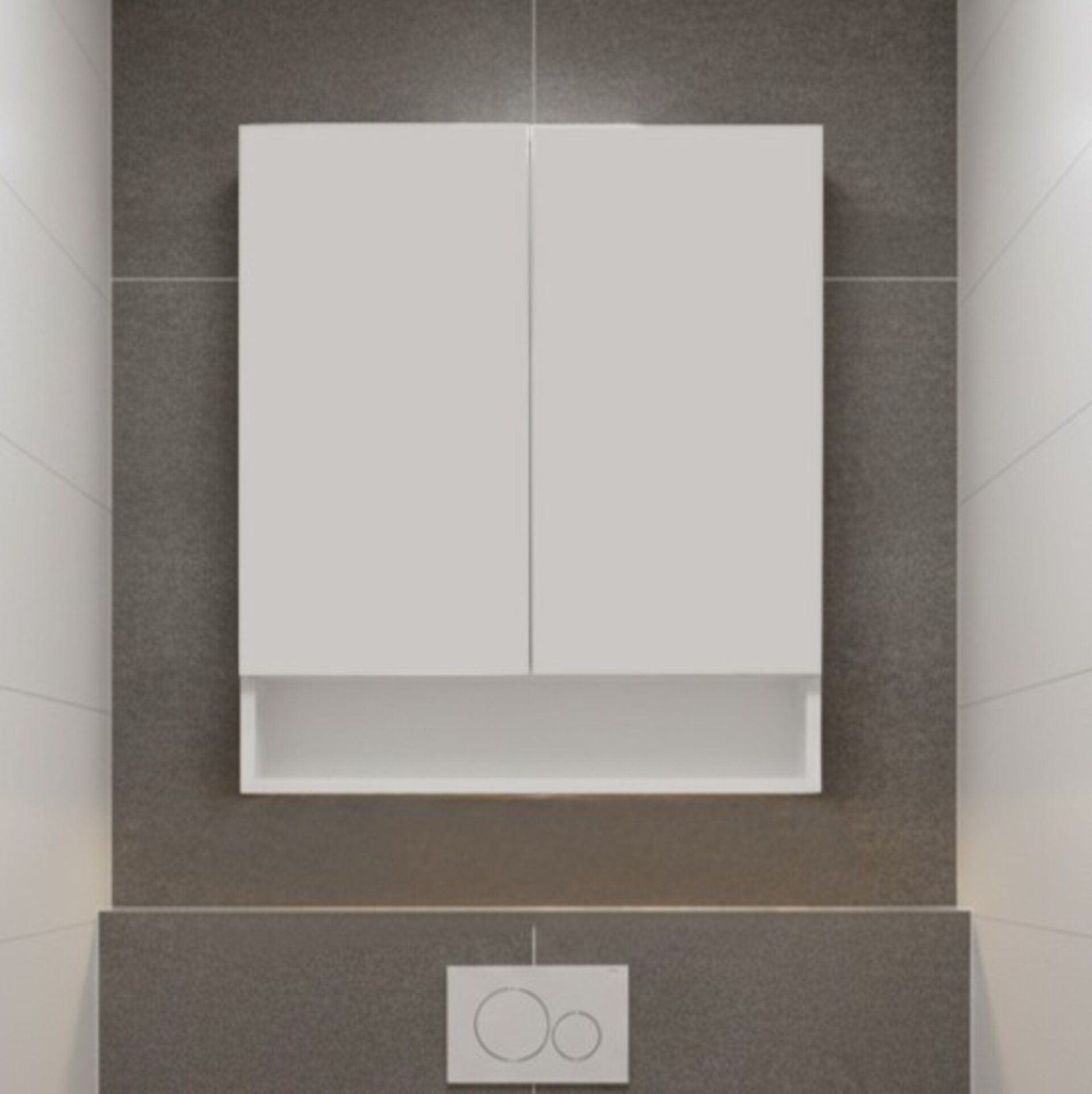 FACKELMANN Toilettenschrank 72 cm breit, Weiß