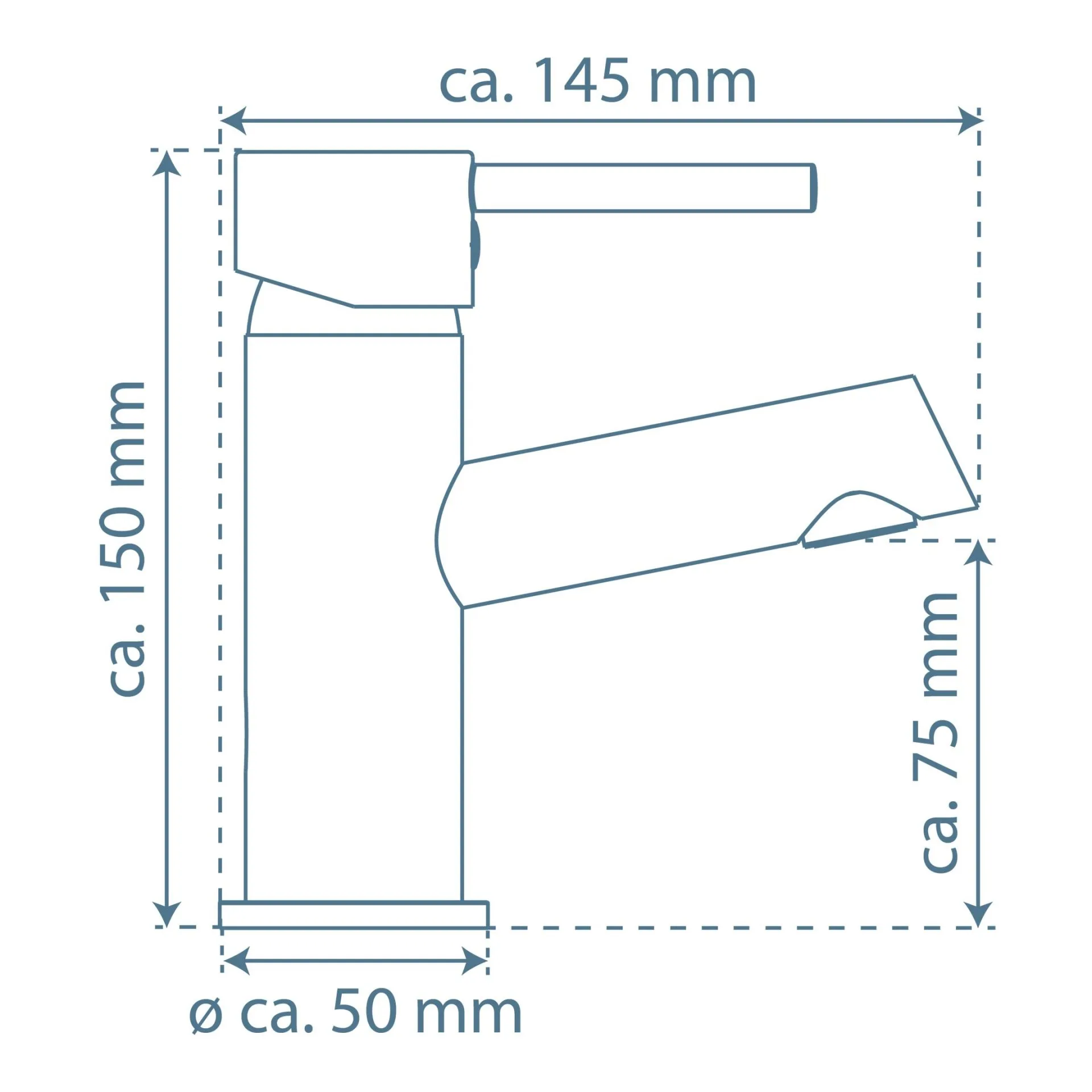 SCHÜTTE LAURANA Waschtischarmatur, Chrom