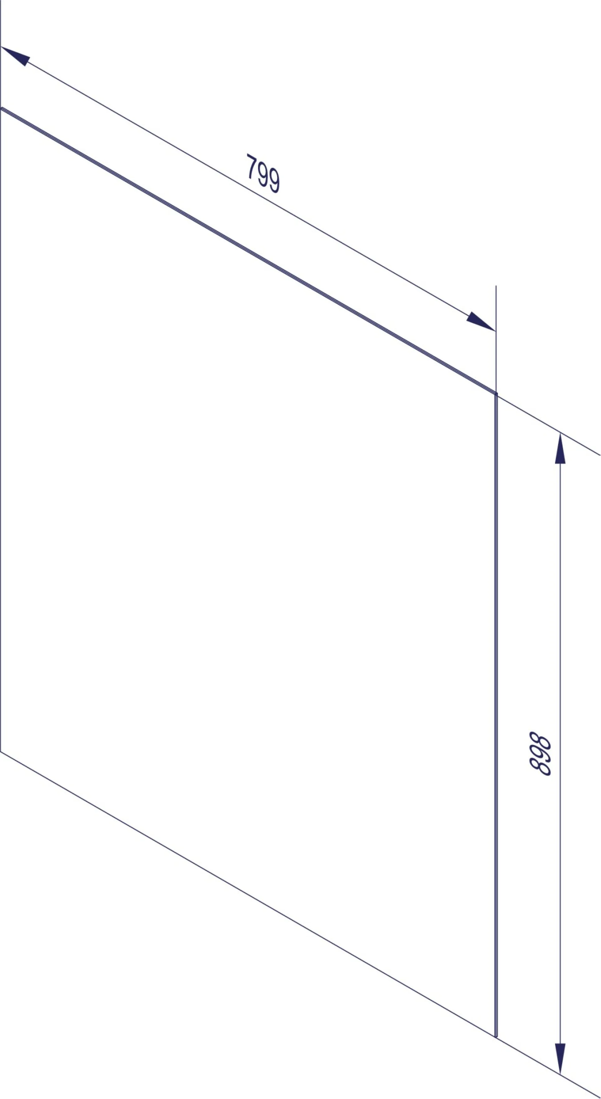 FACKELMANN Spiegel 80 cm breit