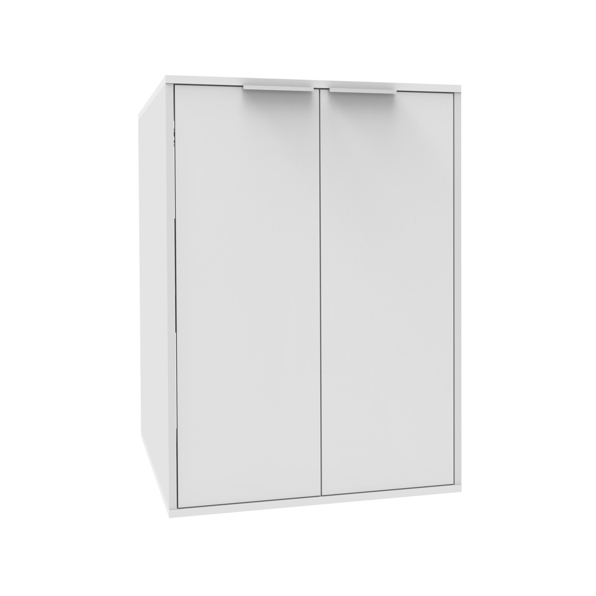 FACKELMANN Waschmaschinen Aufsatzschrank 65 cm breit, Weiß