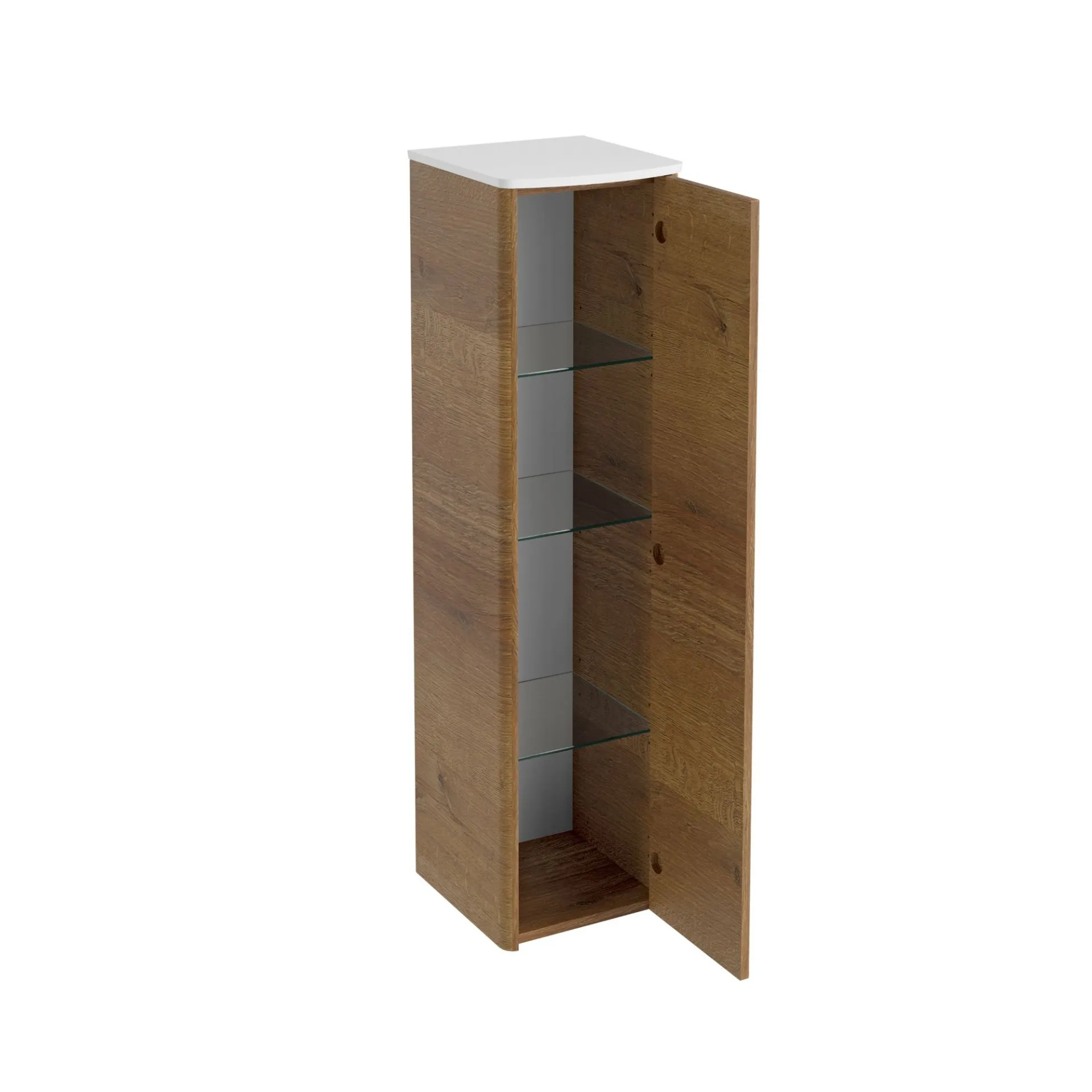 Lanzet CLASSICO Midischrank, Hellbraun/Weiß, rechts