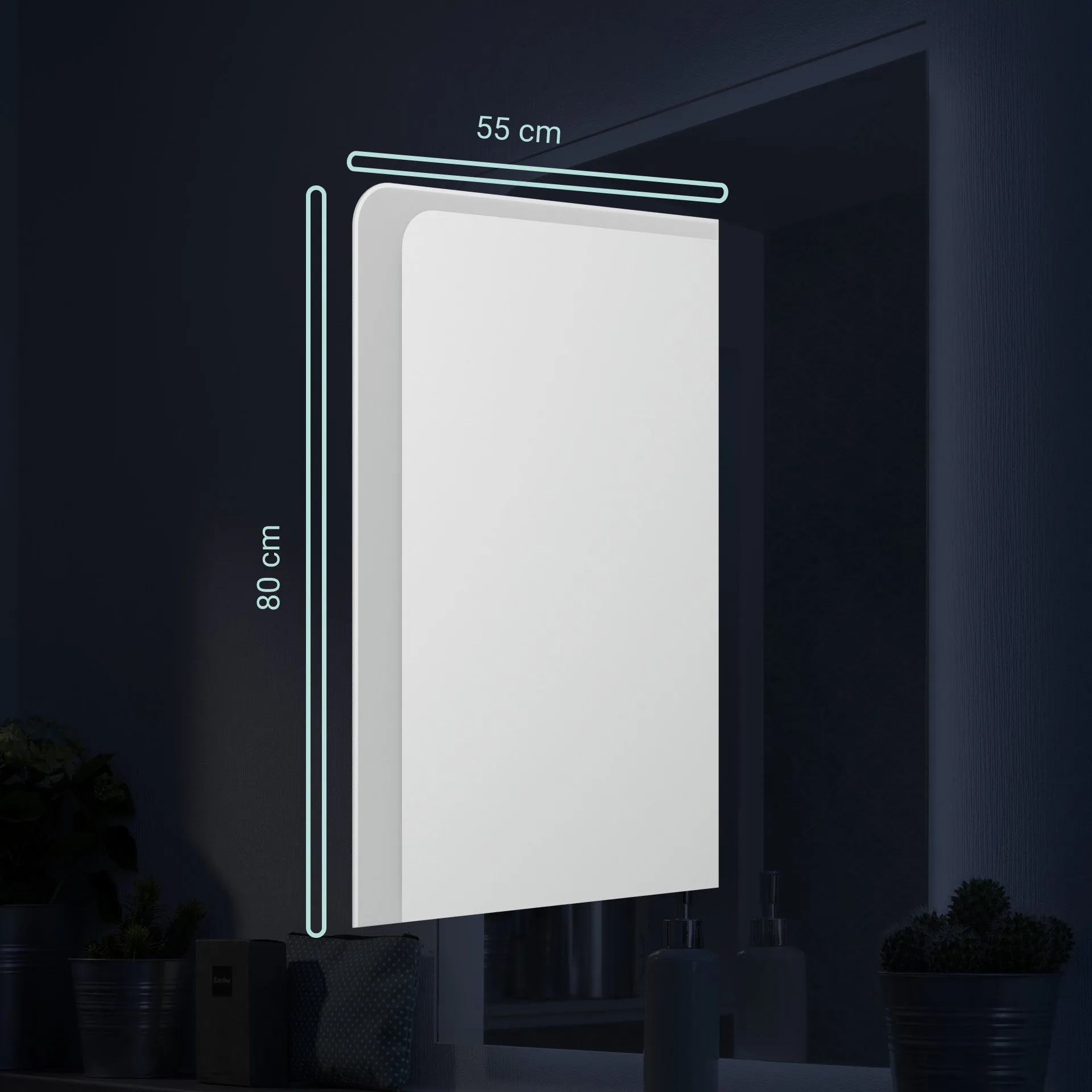 FACKELMANN MI55 LED Spiegel 55 cm breit