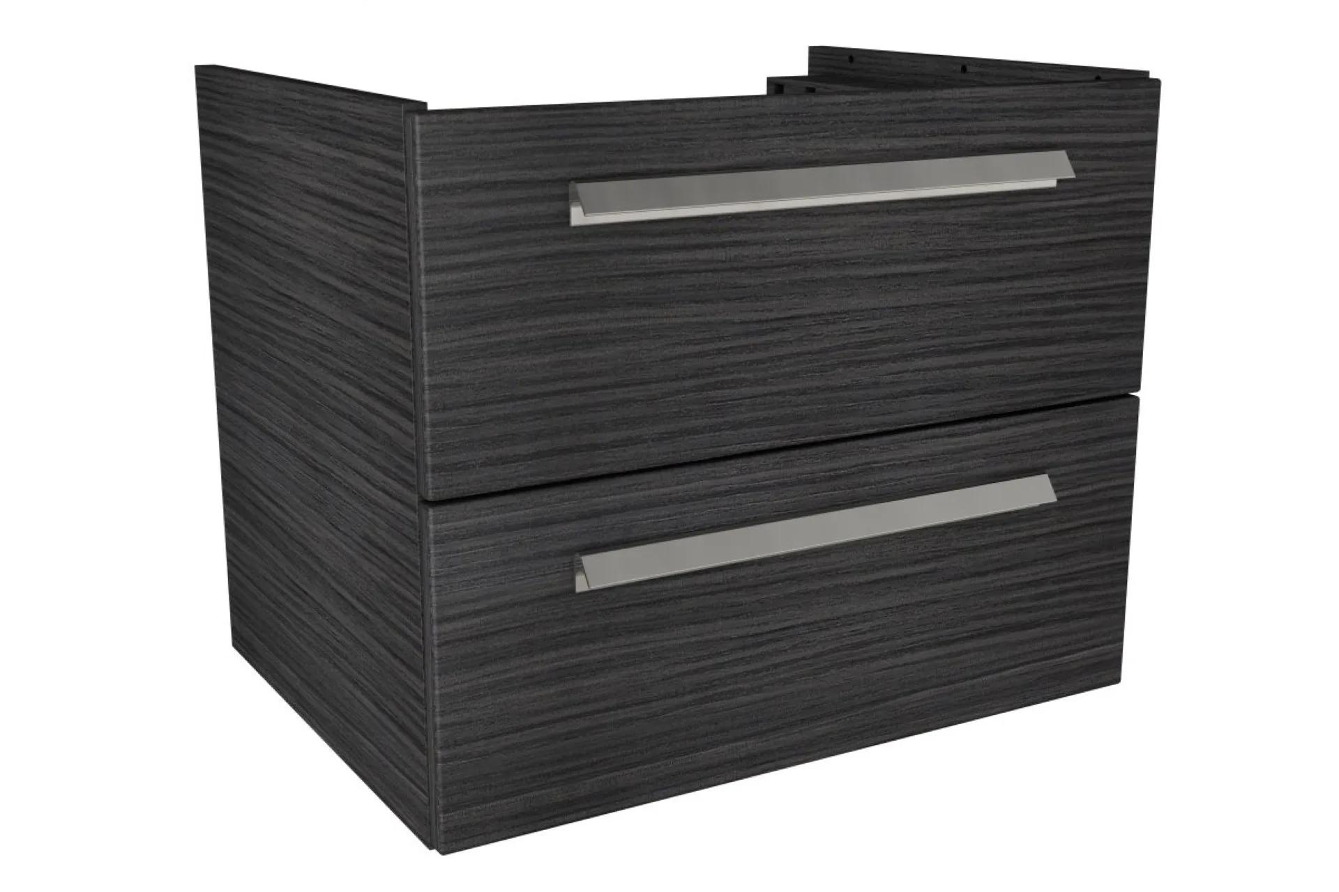 LANZET K1 Waschbeckenunterschrank 59 cm, Anthrazit Holzoptik