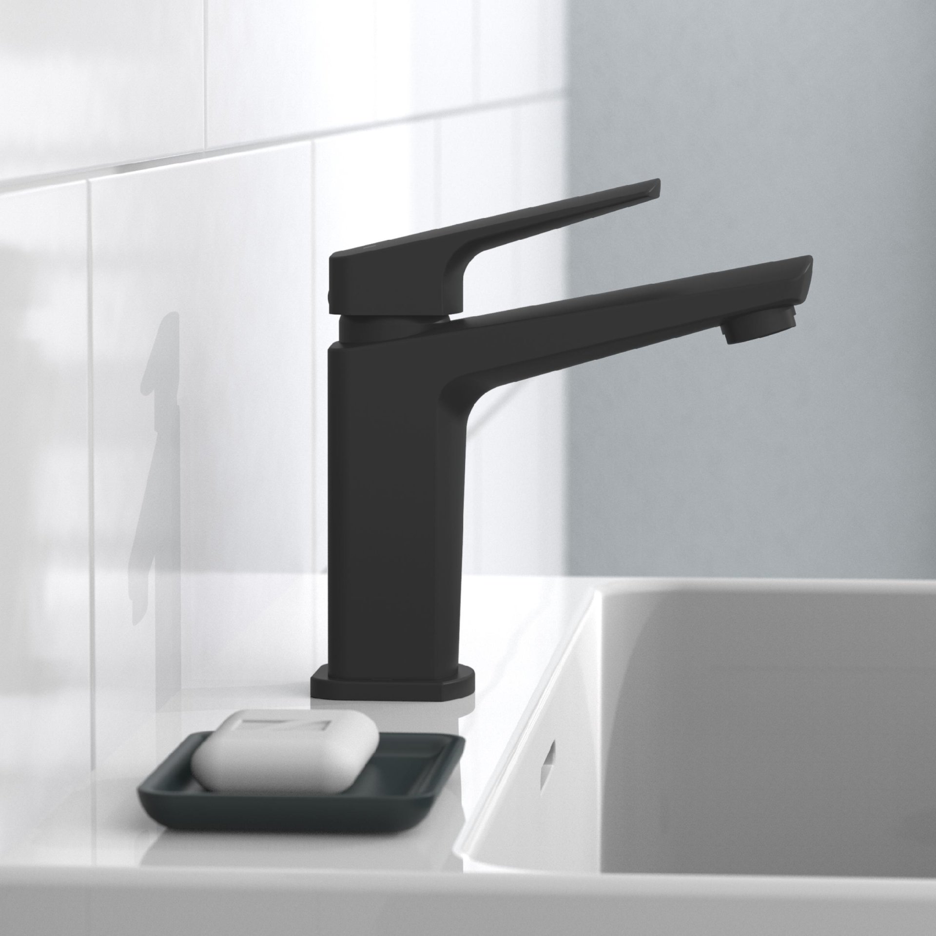 Schütte RAVEN Waschtischarmatur, Schwarz matt