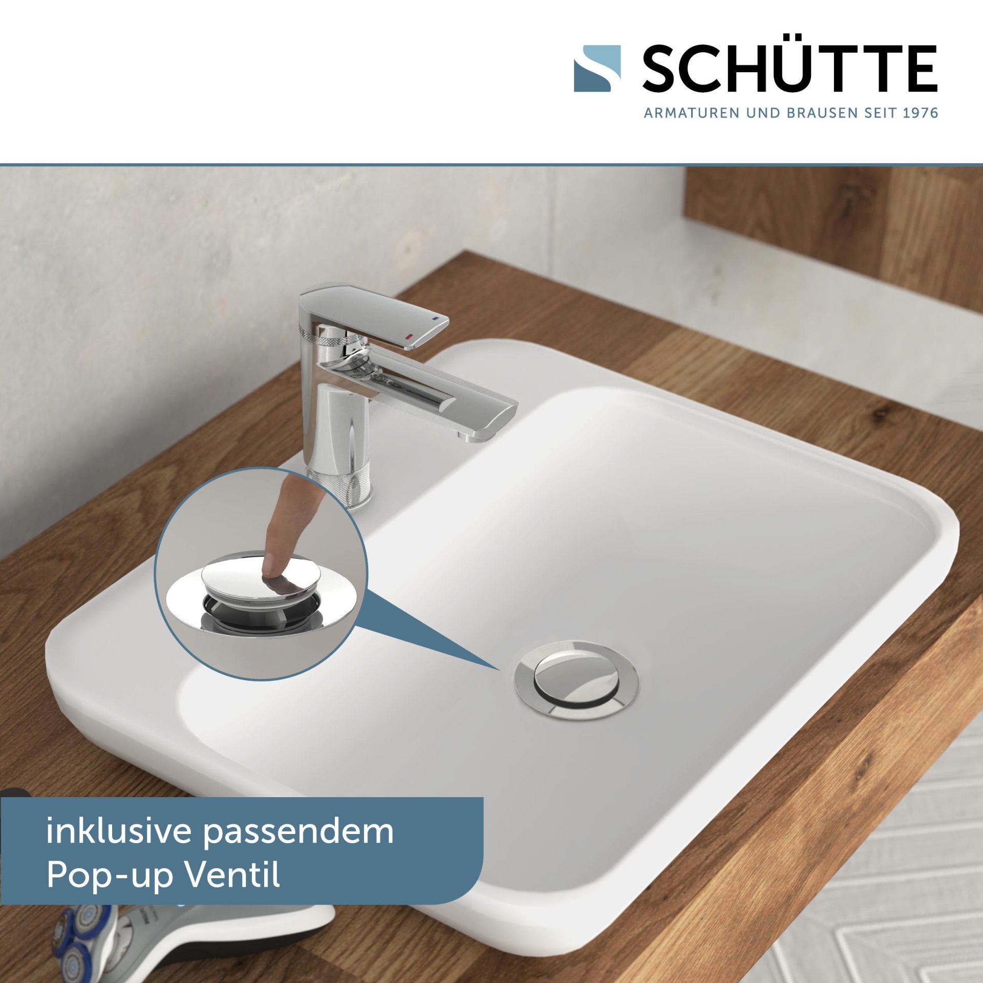 SCHÜTTE LIVERPOOL Waschtischarmatur, Chrom