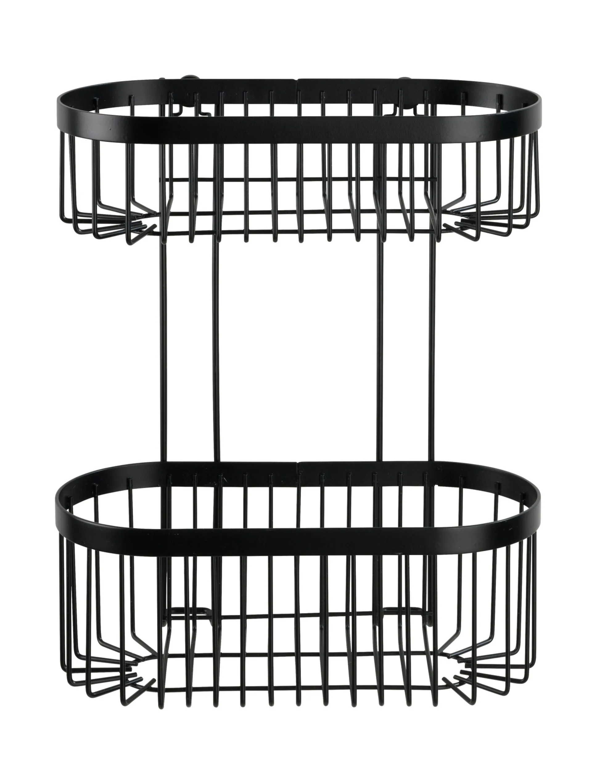 WENKO CLASSIC PLUS Duschablage, Schwarz, 2 Etagen