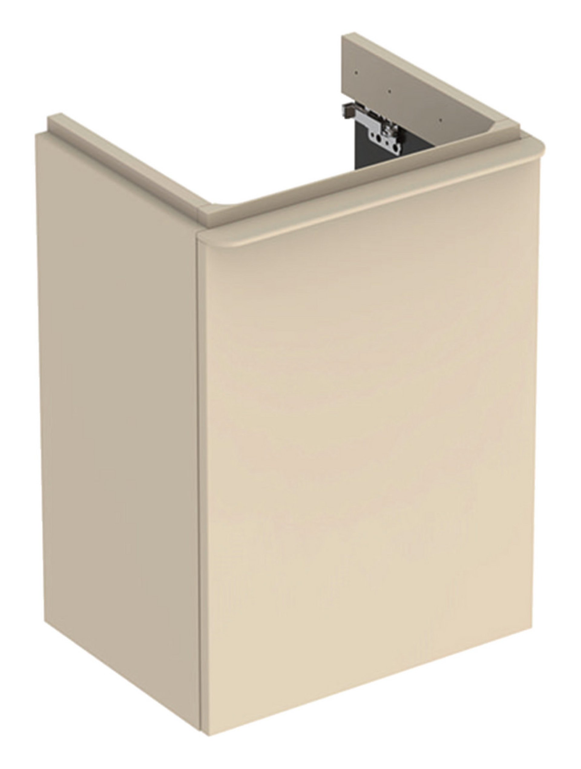 GEBERIT SMYLE SQUARE Waschbeckenunterschrank 44 cm breit, Beige, Türanschlag rechts