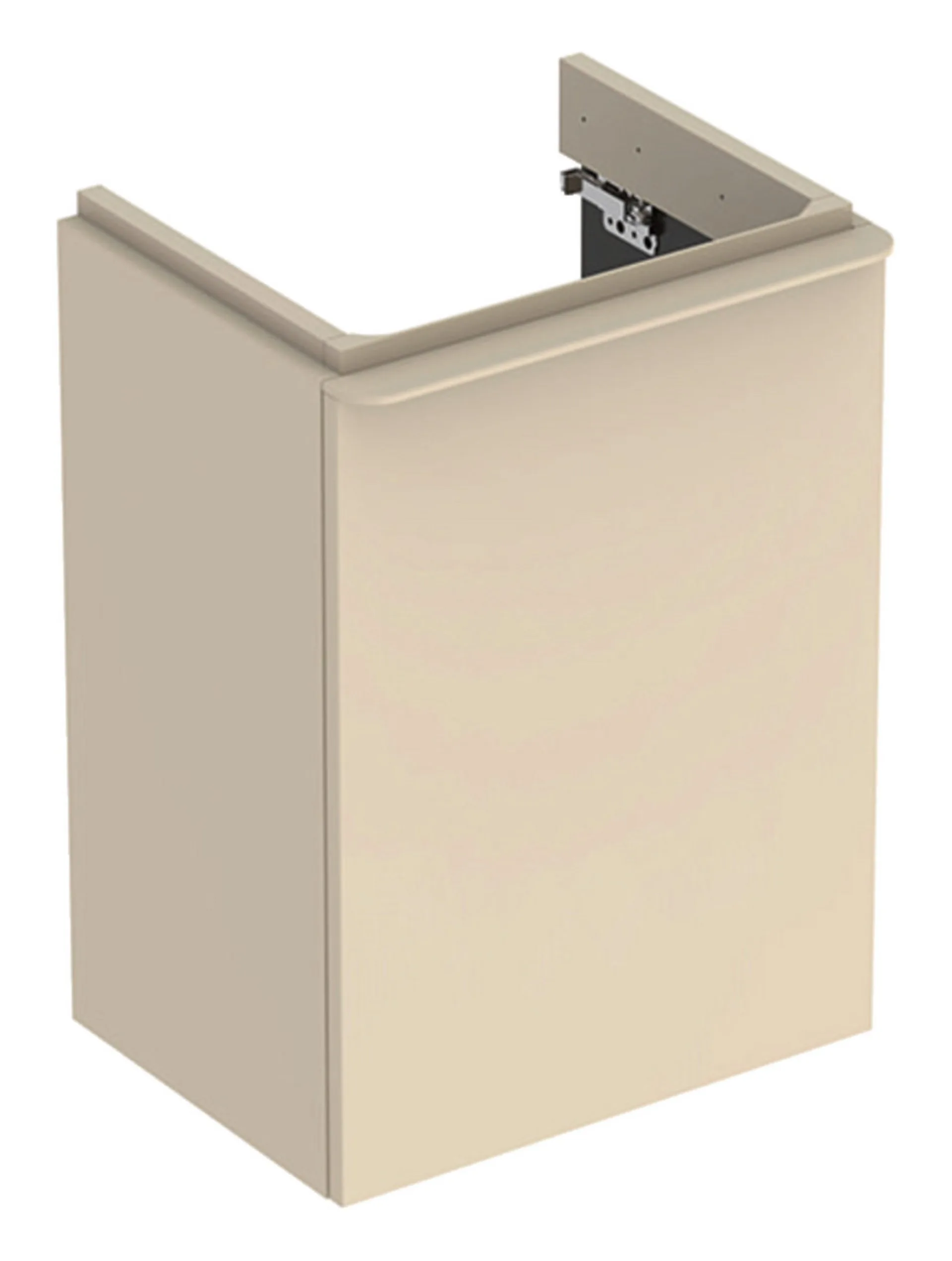 GEBERIT SMYLE SQUARE Waschbeckenunterschrank 44 cm breit, Beige, Türanschlag rechts