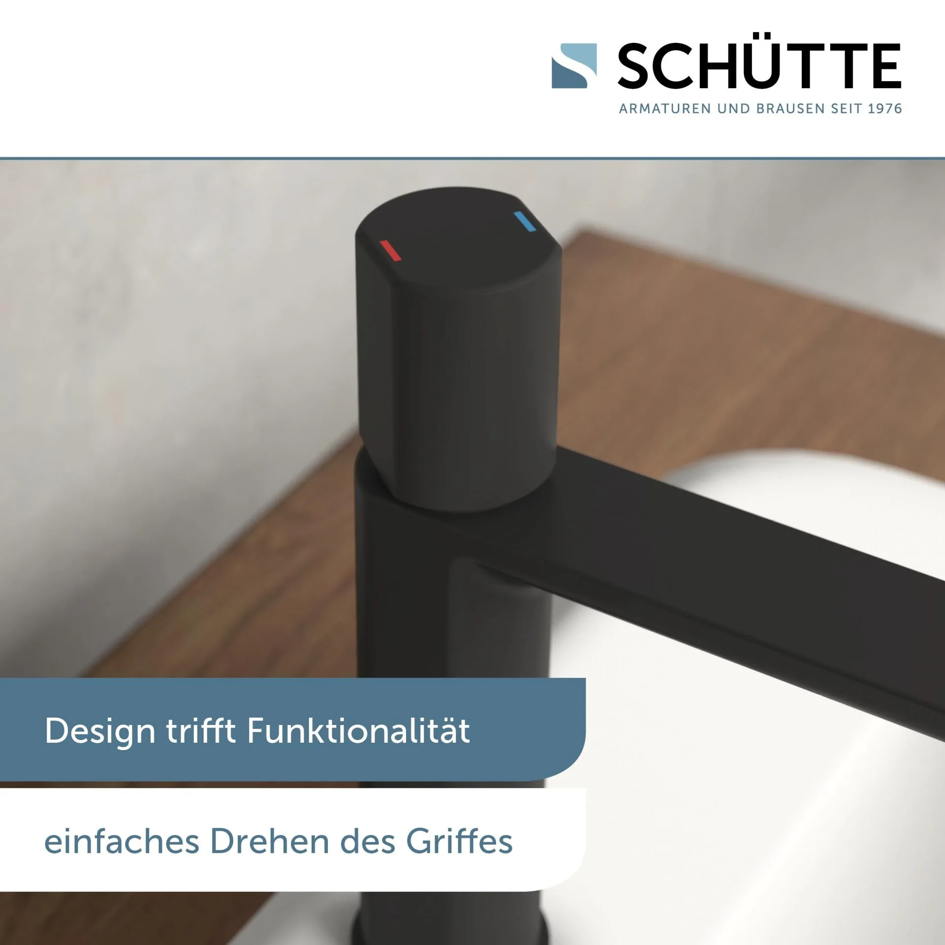 Schütte NEW YORK Waschtischarmatur, Schwarz matt