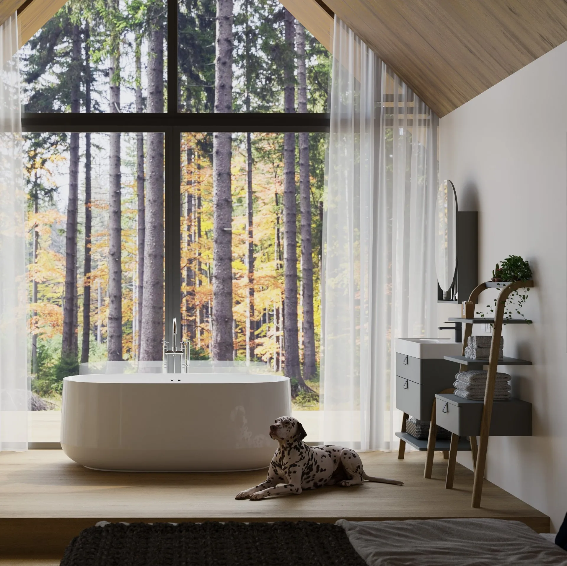 BADEDU PINA Waschbecken mit Unterschrank 70 cm breit, Grün, Waschbecken Gussmarmor Weiß, mit Füßen