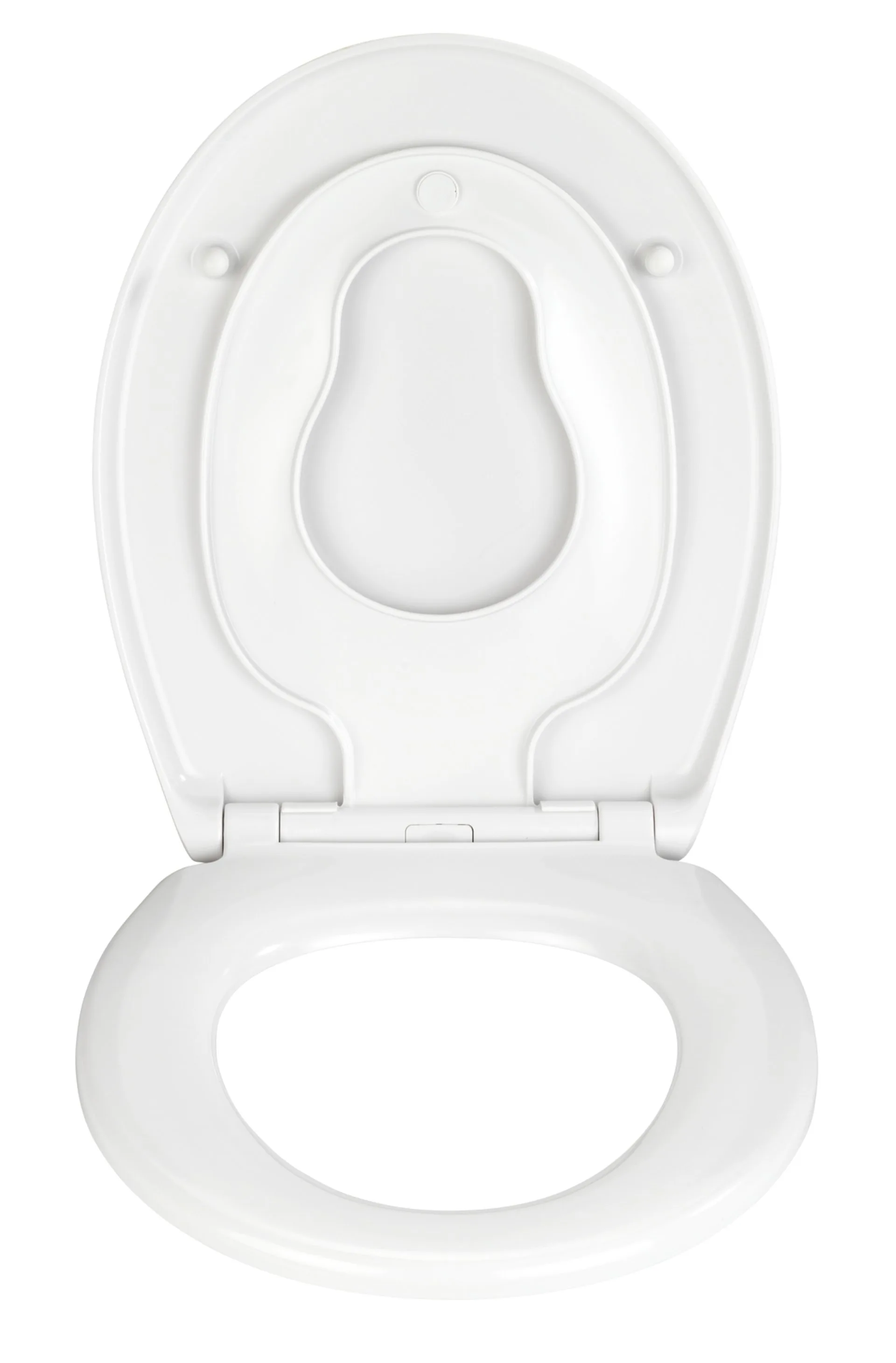 WENKO DELOS FAMILY WC-Sitz, Weiß, Duroplast, mit Absenkautomatik
