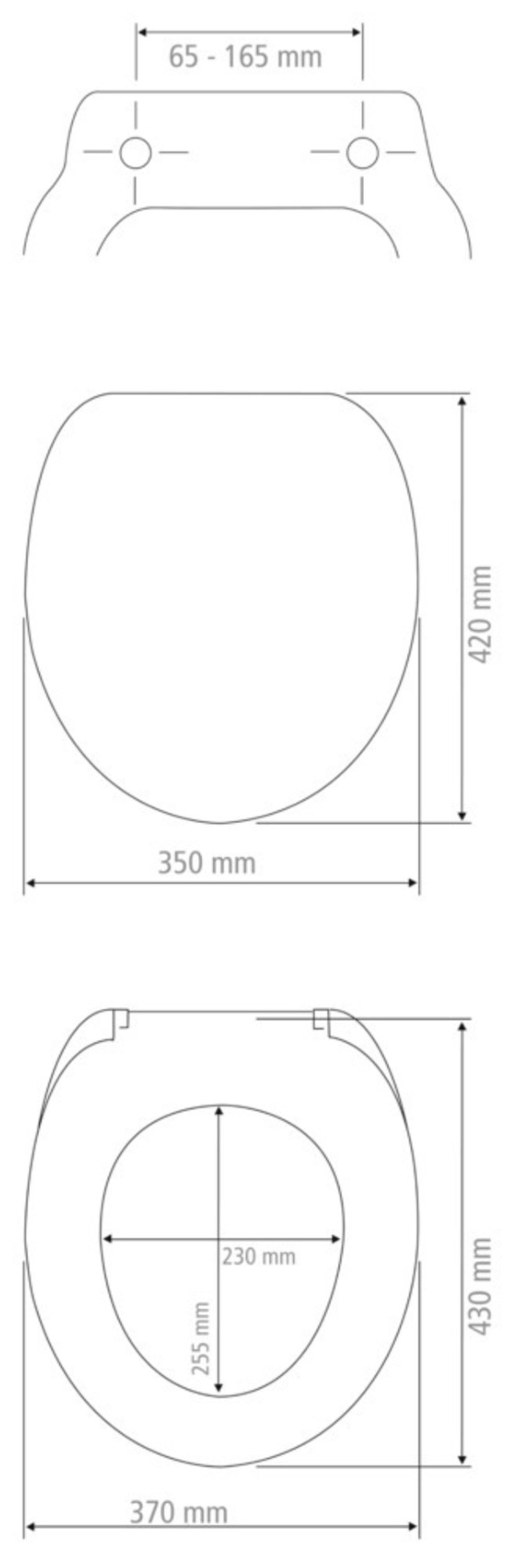 WENKO MORRA WC-Sitz, Grau, aus MDF
