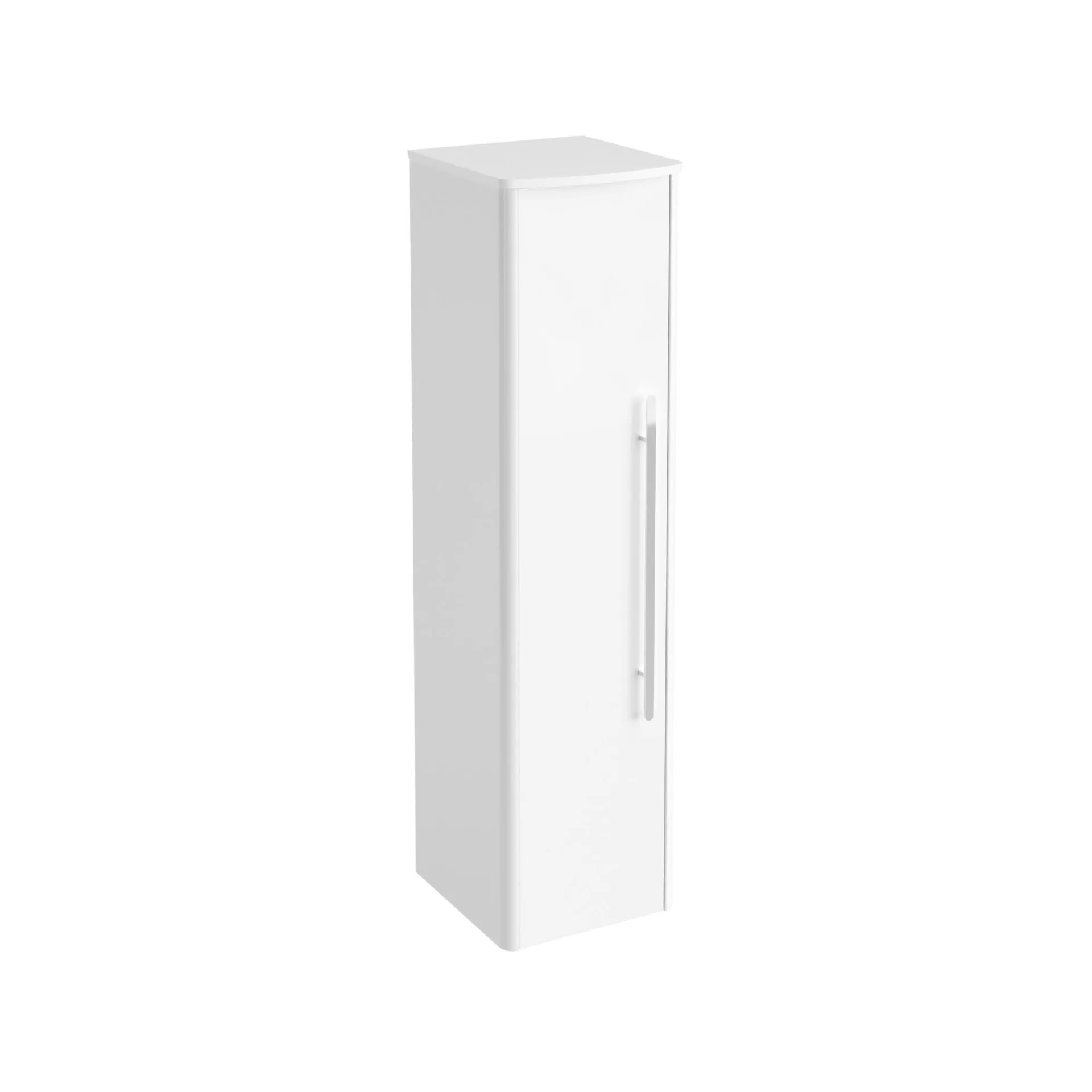 Lanzet CLASSICO Midischrank, Weiß/Weiß, links