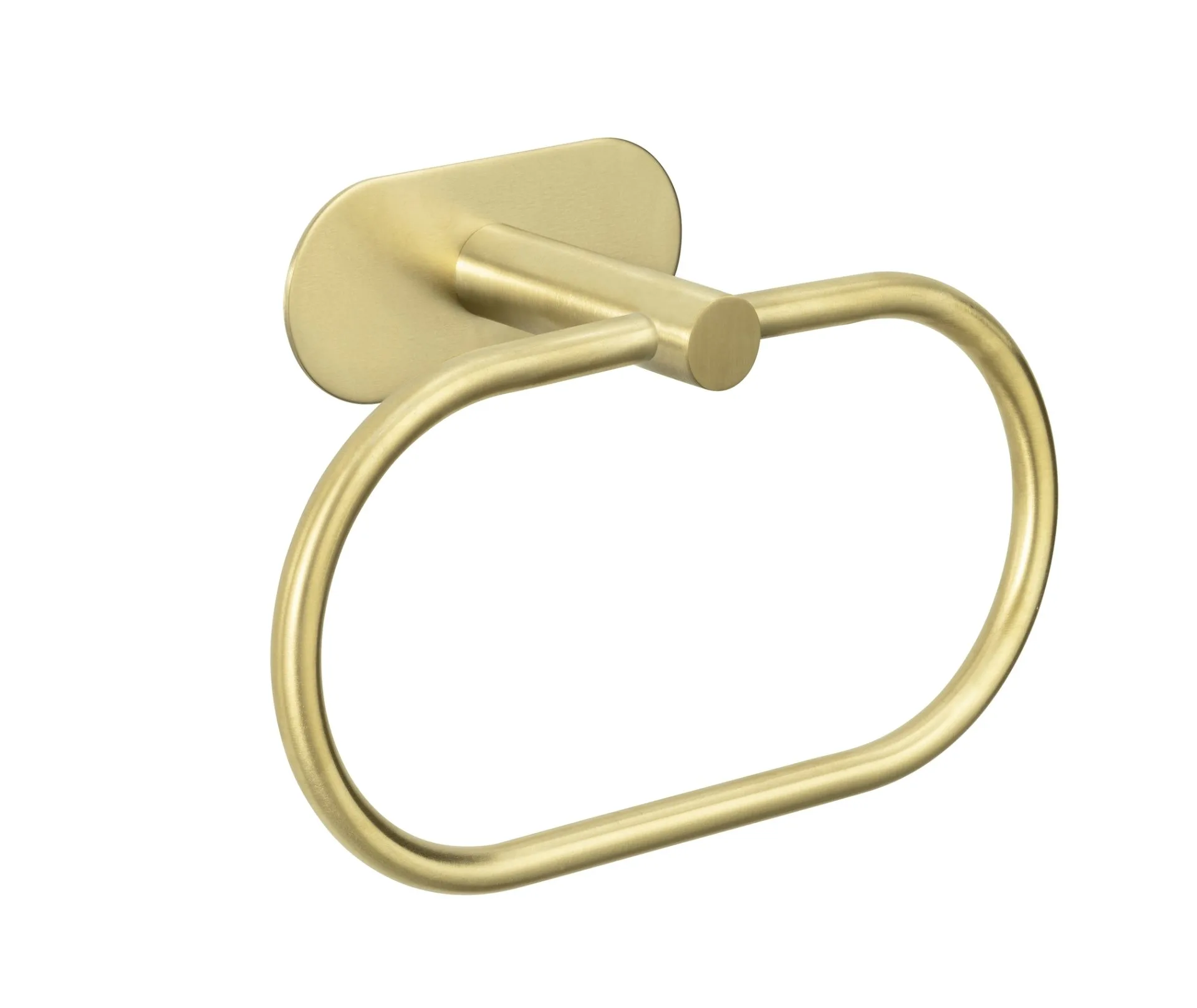 WENKO OREA Handtuchhalter, Gold matt, Befestigen ohne Bohren