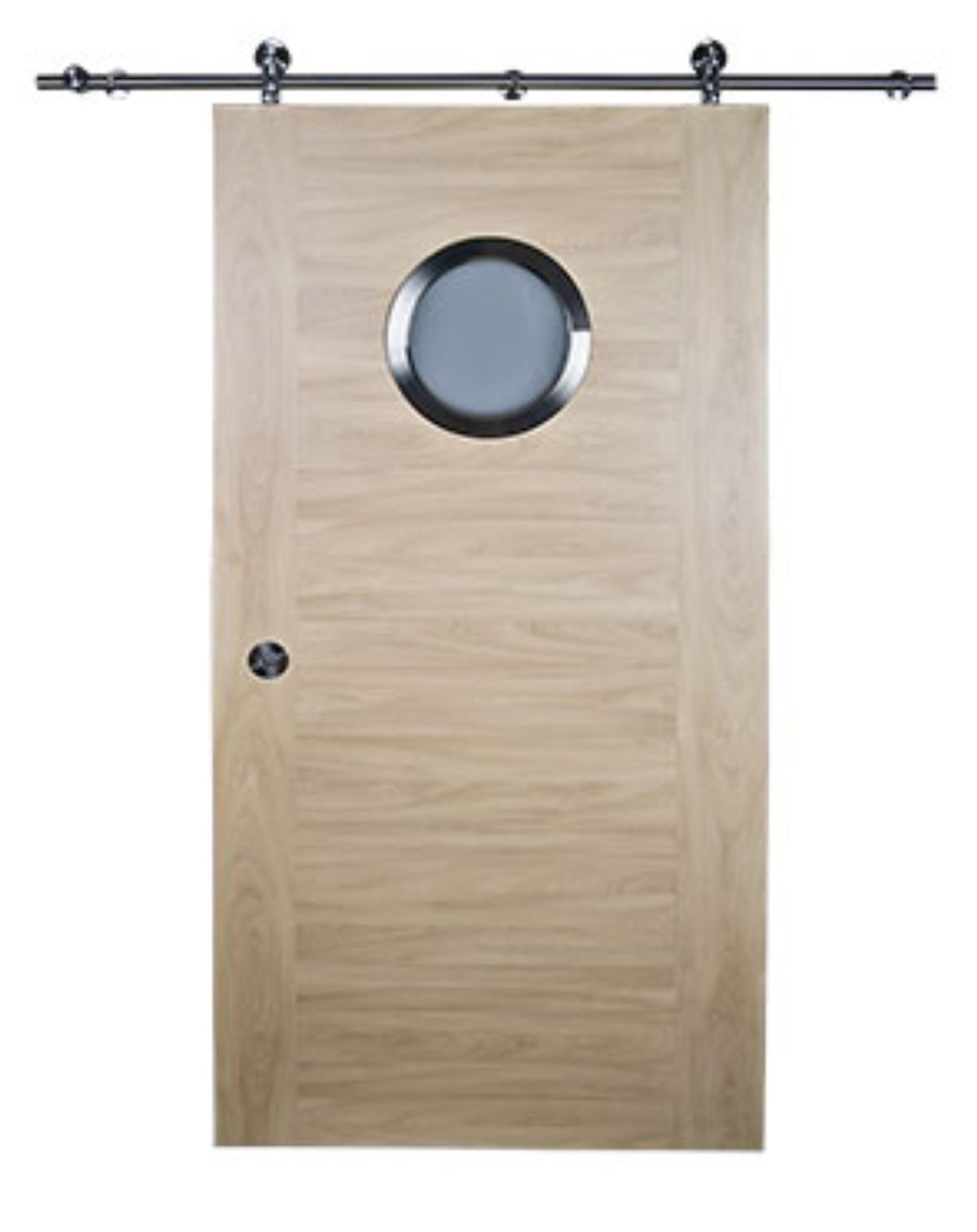 Bullauge ø 300 mm Milchglas Edelstahl mit Teleskoprahmen BT30/2 - beidseitig Schrauben