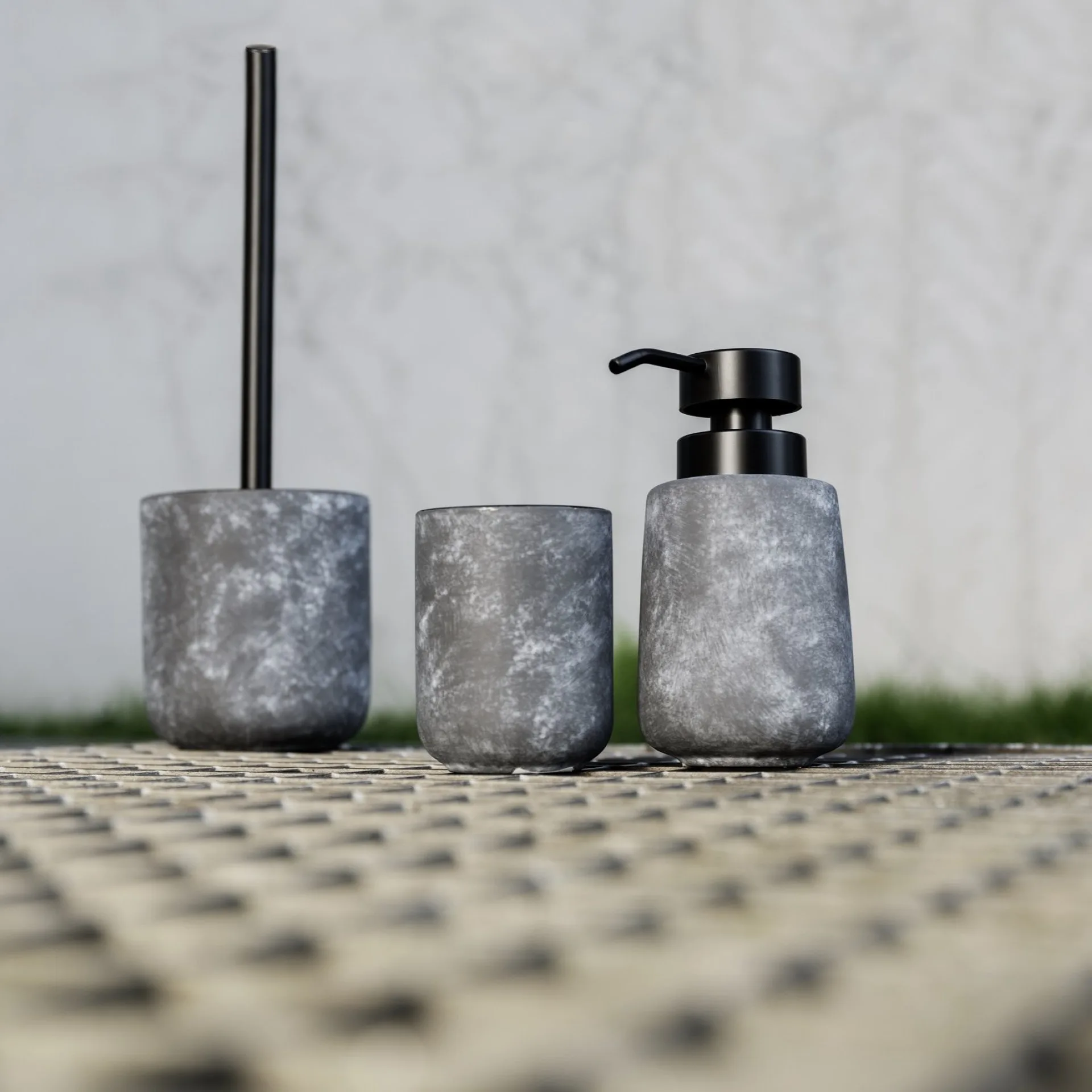 WENKO SACILE WC-Garnitur, Grau, Keramik