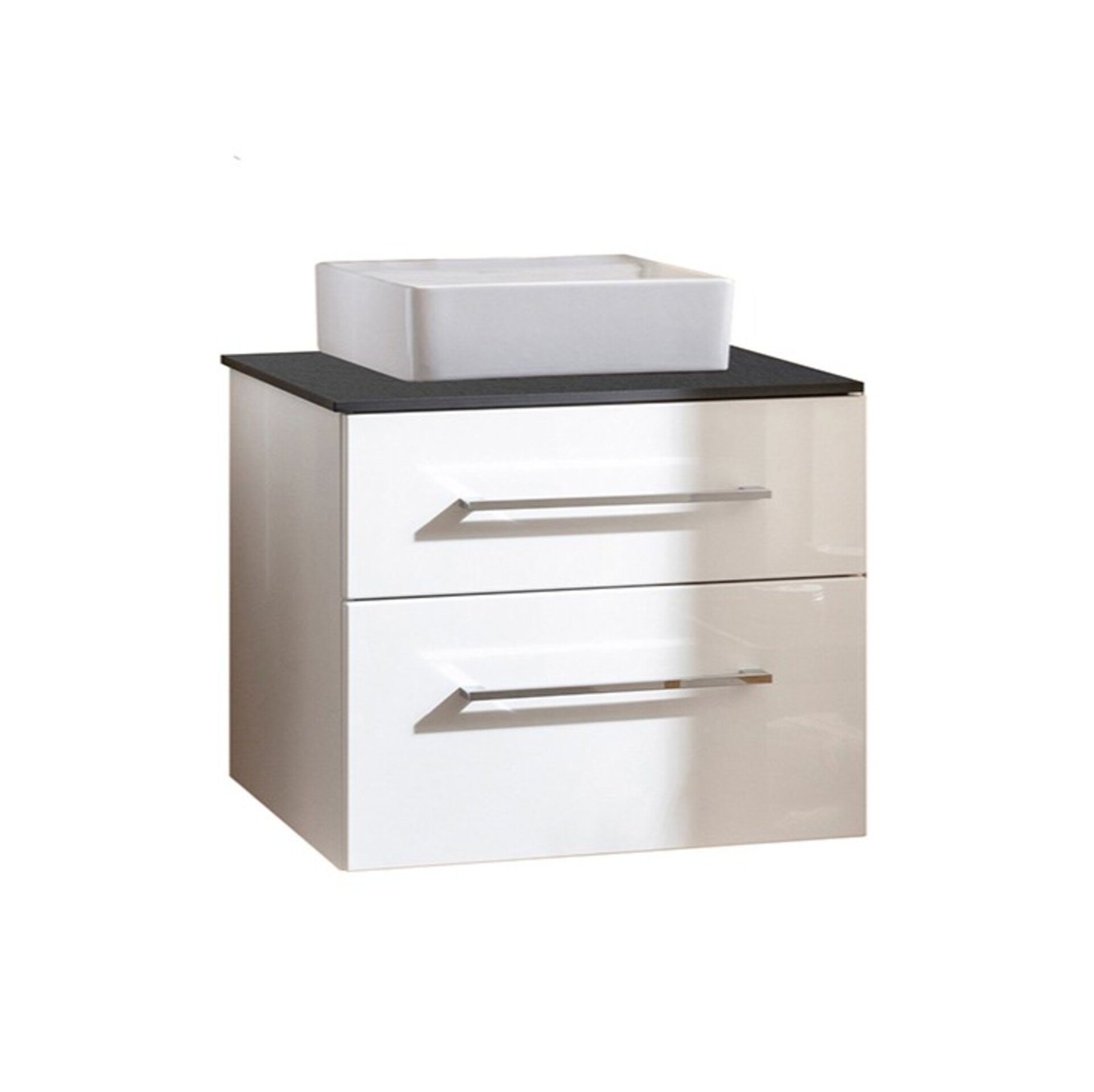 Fackelmann OXFORD Badmöbelset 3-teilig, 60 cm, Weiß, Keramik