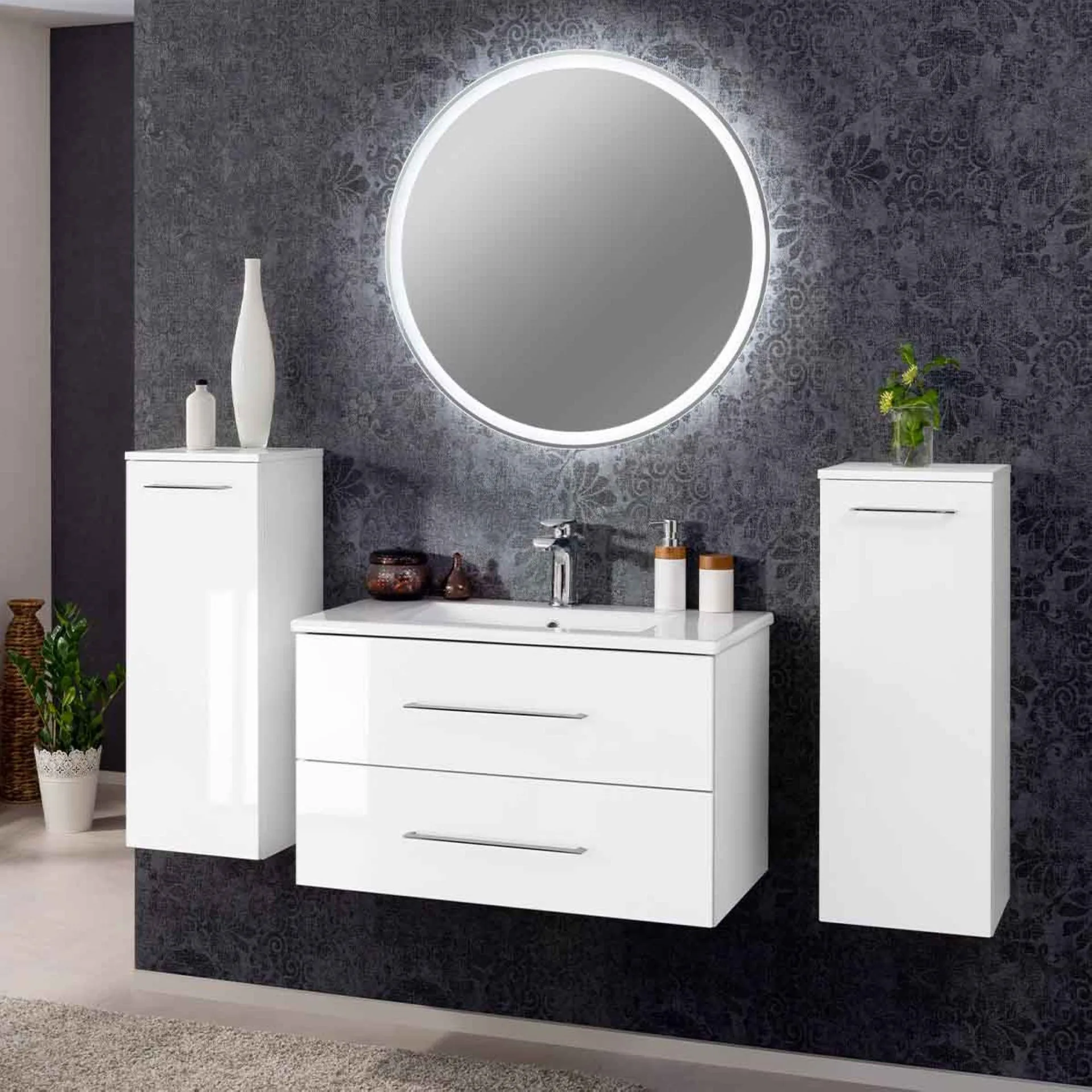 Fackelmann B.PERFEKT Midischrank 31 cm breit, Weiß