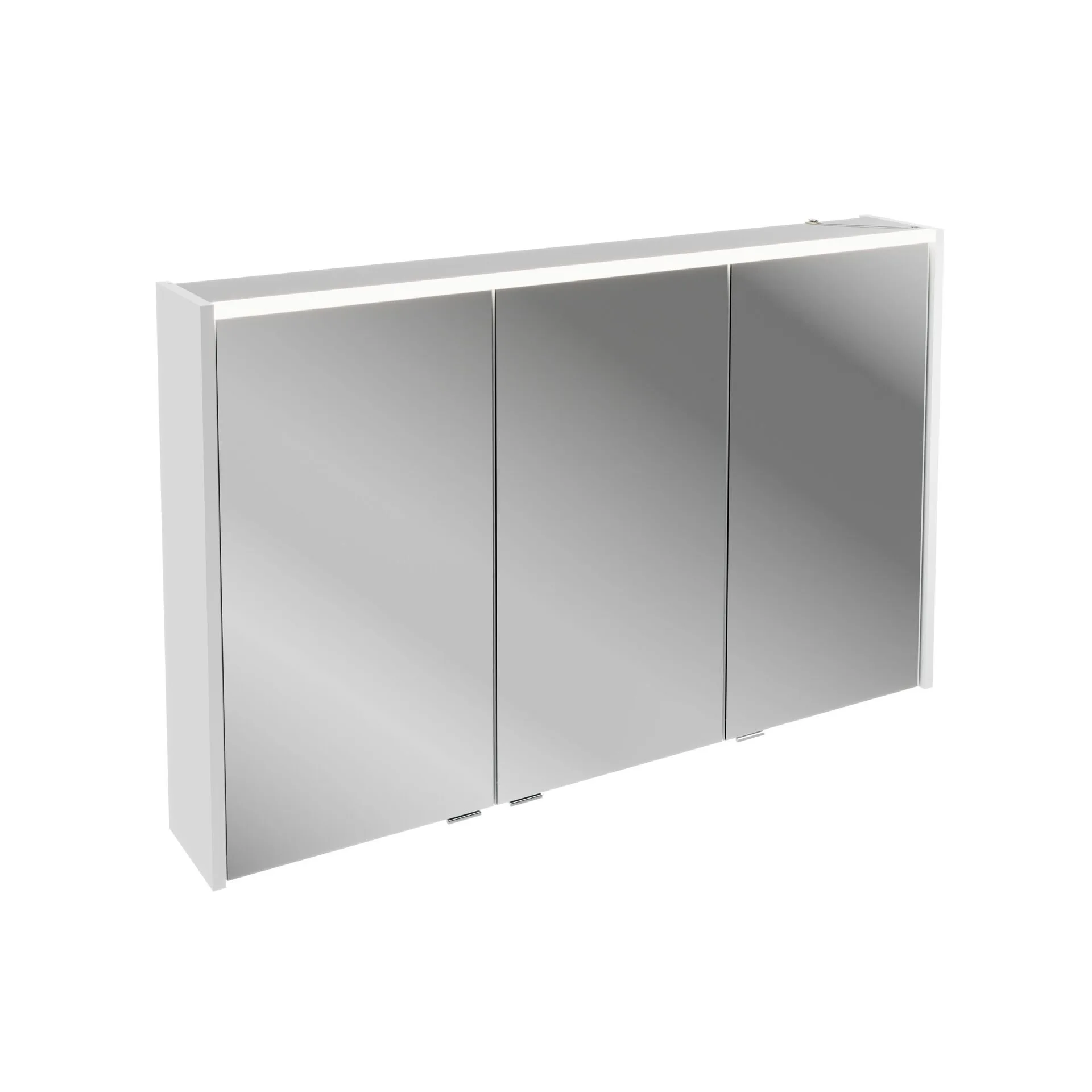 FACKELMANN B.ROUND LED Spiegelschrank 110 cm breit, Weiß