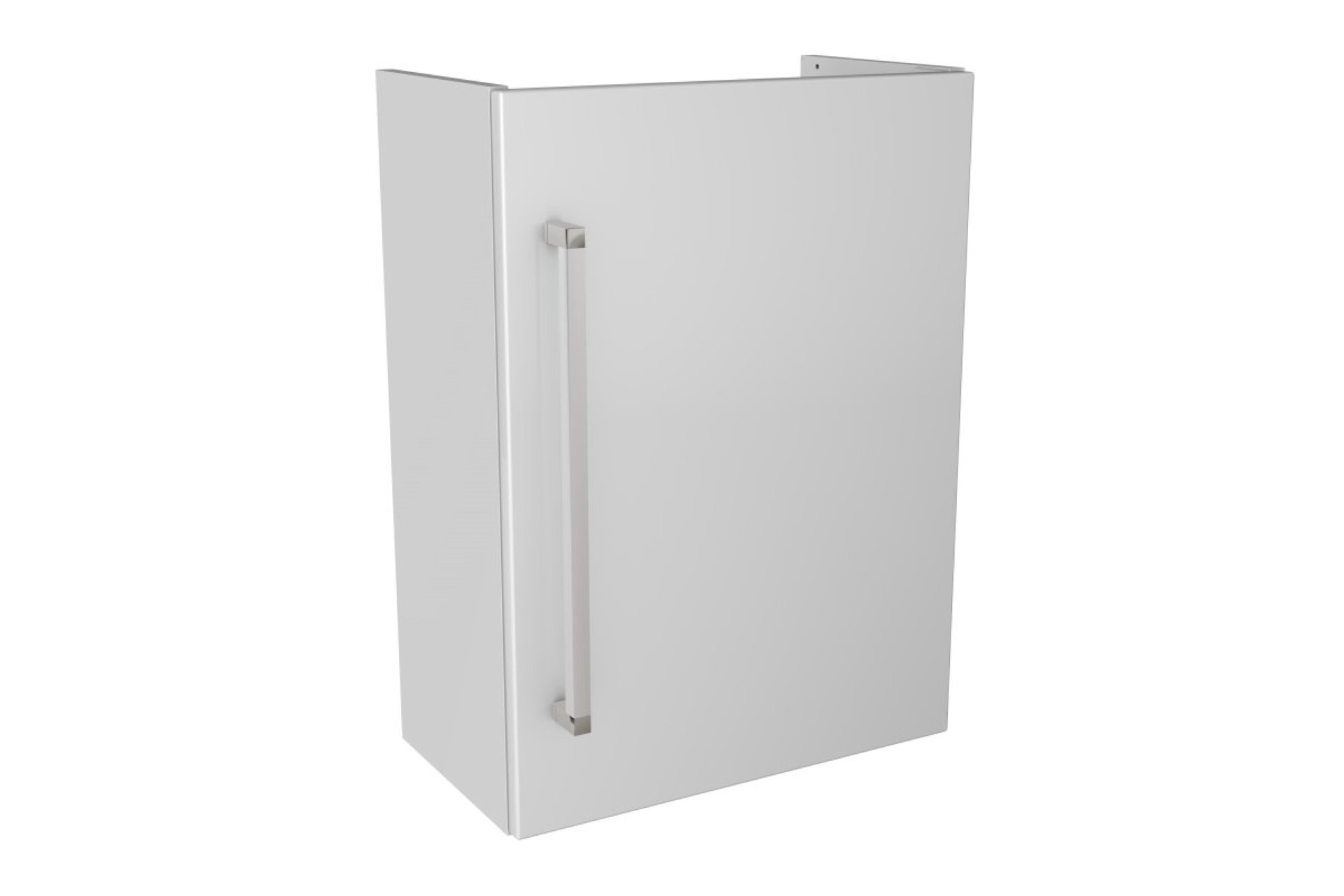 LANZET K3 Waschbeckenunterschrank  Gäste WC 44 cm breit, Weiß, Türanschlag rechts