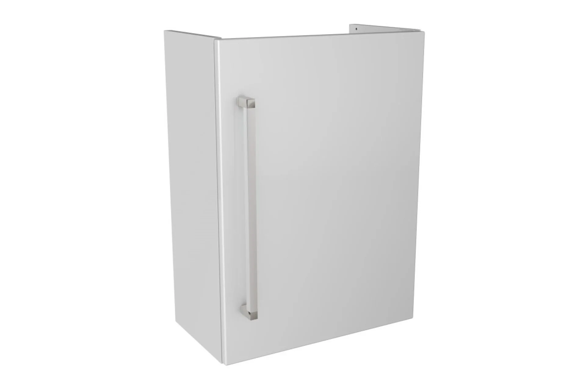LANZET K3 Waschbeckenunterschrank Gäste WC 44 cm breit, Weiß, Türanschlag rechts