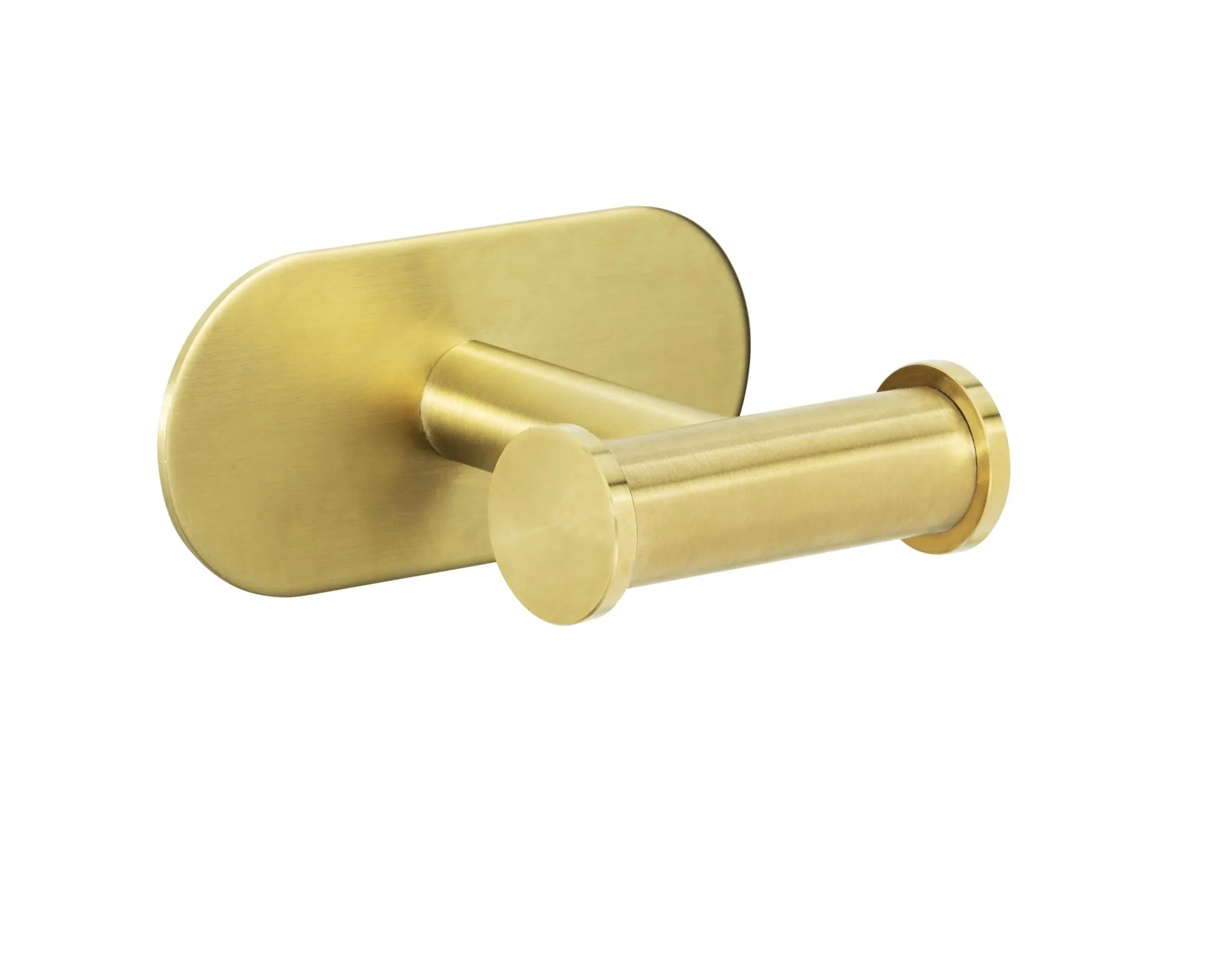WENKO OREA Handtuchhaken, Gold matt, Befestigen ohne Bohren