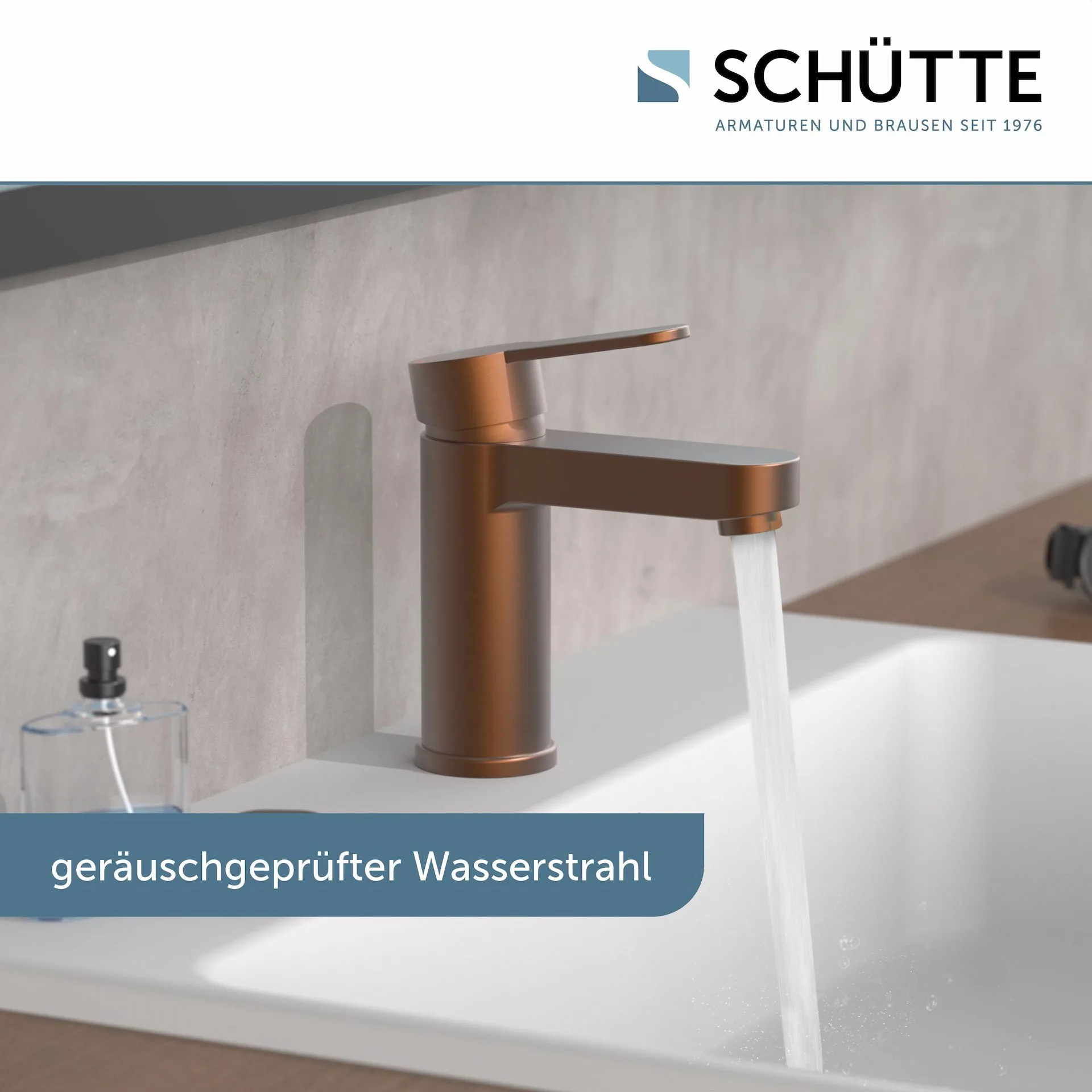 Schütte ELEPHANT Waschtischarmatur, Kupfer matt