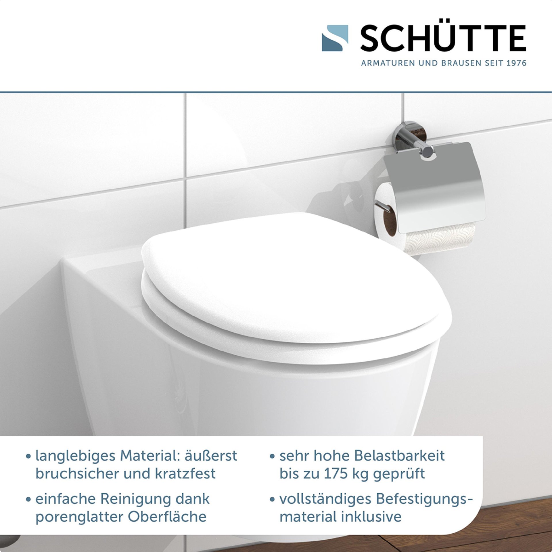Schütte WHITE WC-Sitz, Duroplast