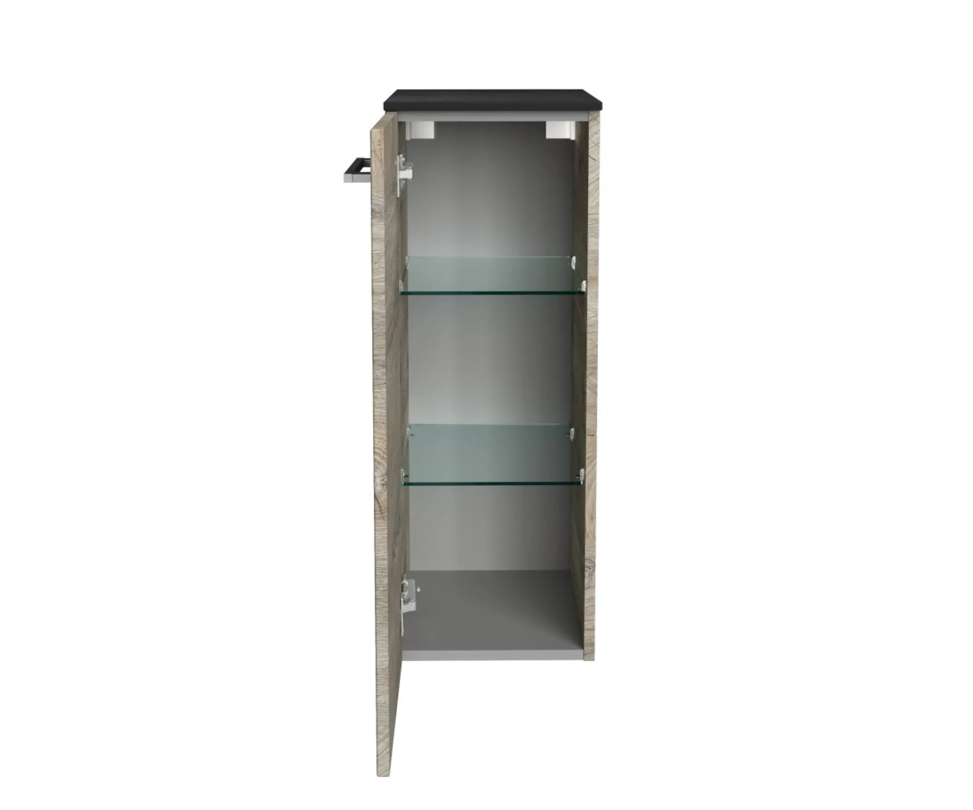 Fackelmann OXFORD Midischrank 30 cm breit, Braun hell