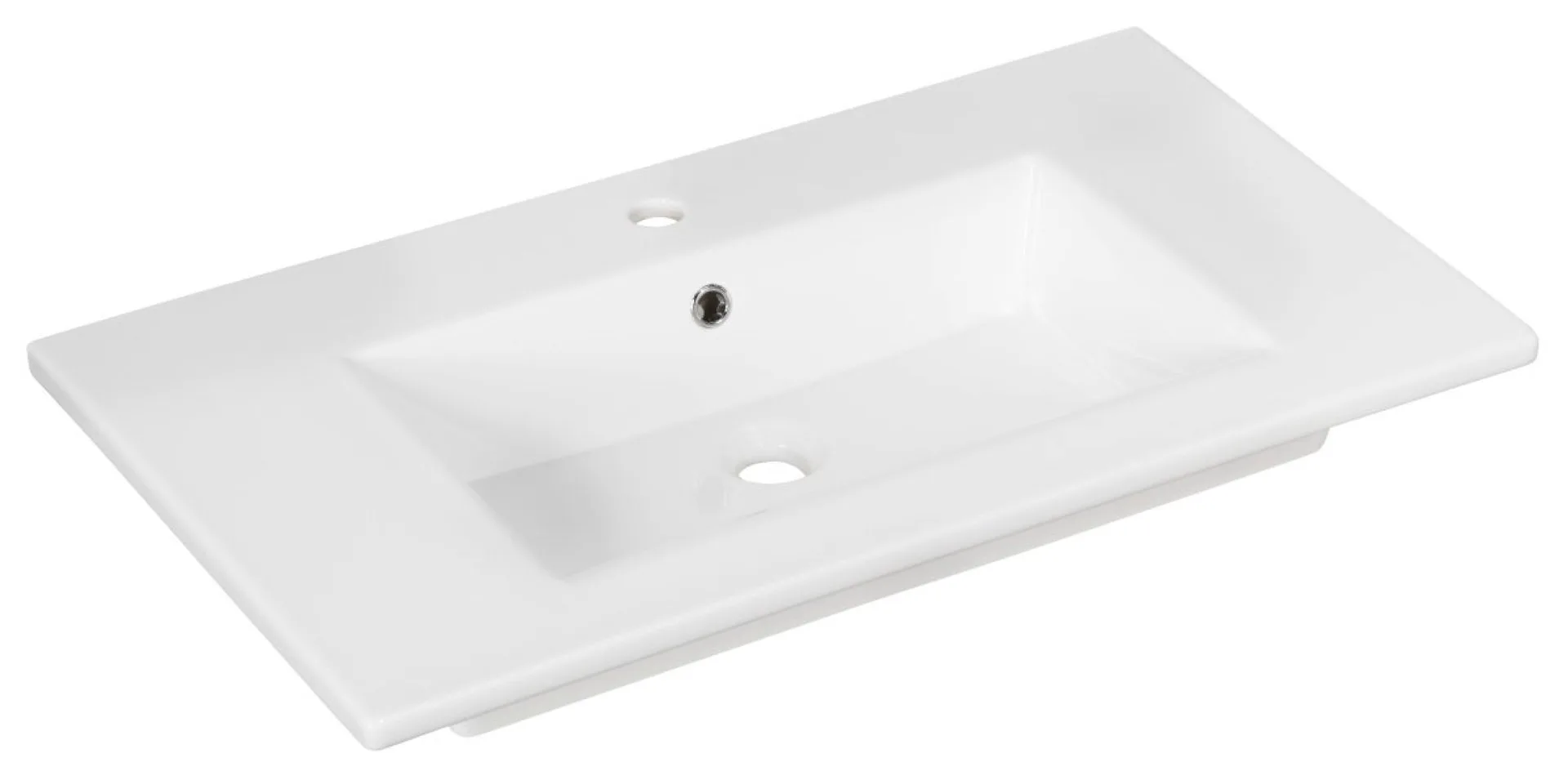 FACKELMANN HYPE 3.0 Waschbecken 80 cm breit, Weiß, Keramik