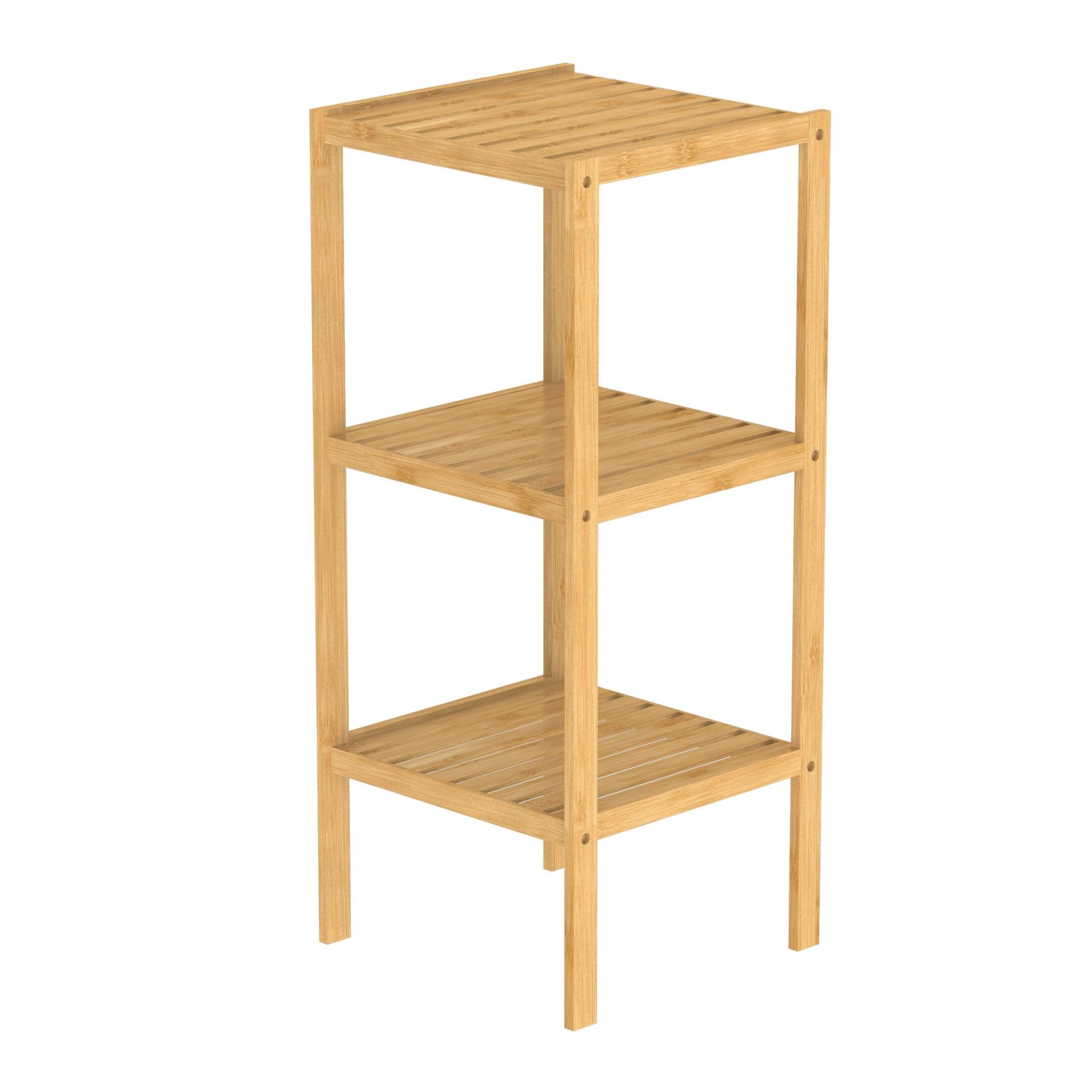 EISL BAMBUS Regal 34 cm breit, Braun, mit 3 Fächern