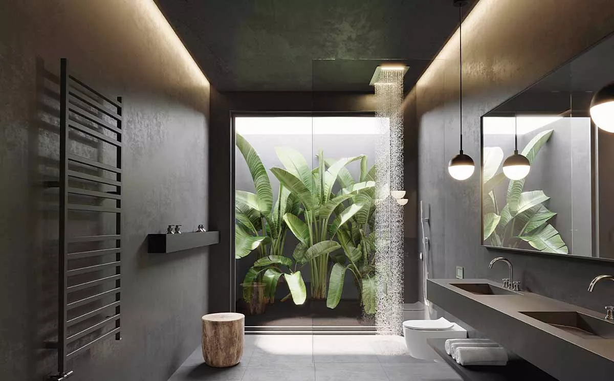 Designbad mit exklusiver Beleuchtung