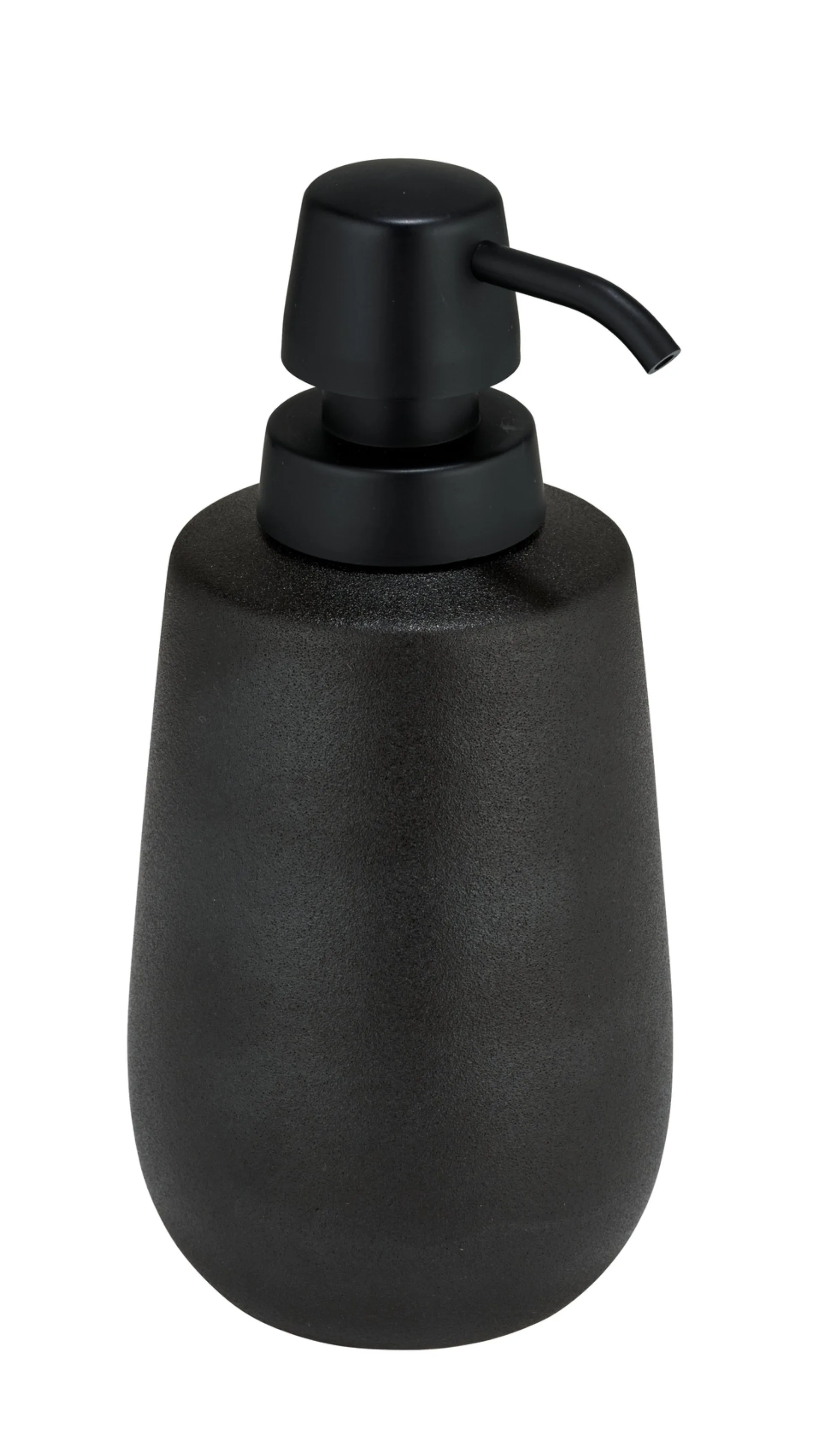 WENKO NERNO Accessoire Set, Schwarz, Zahnputzbecher, Seifenspender, Keramik