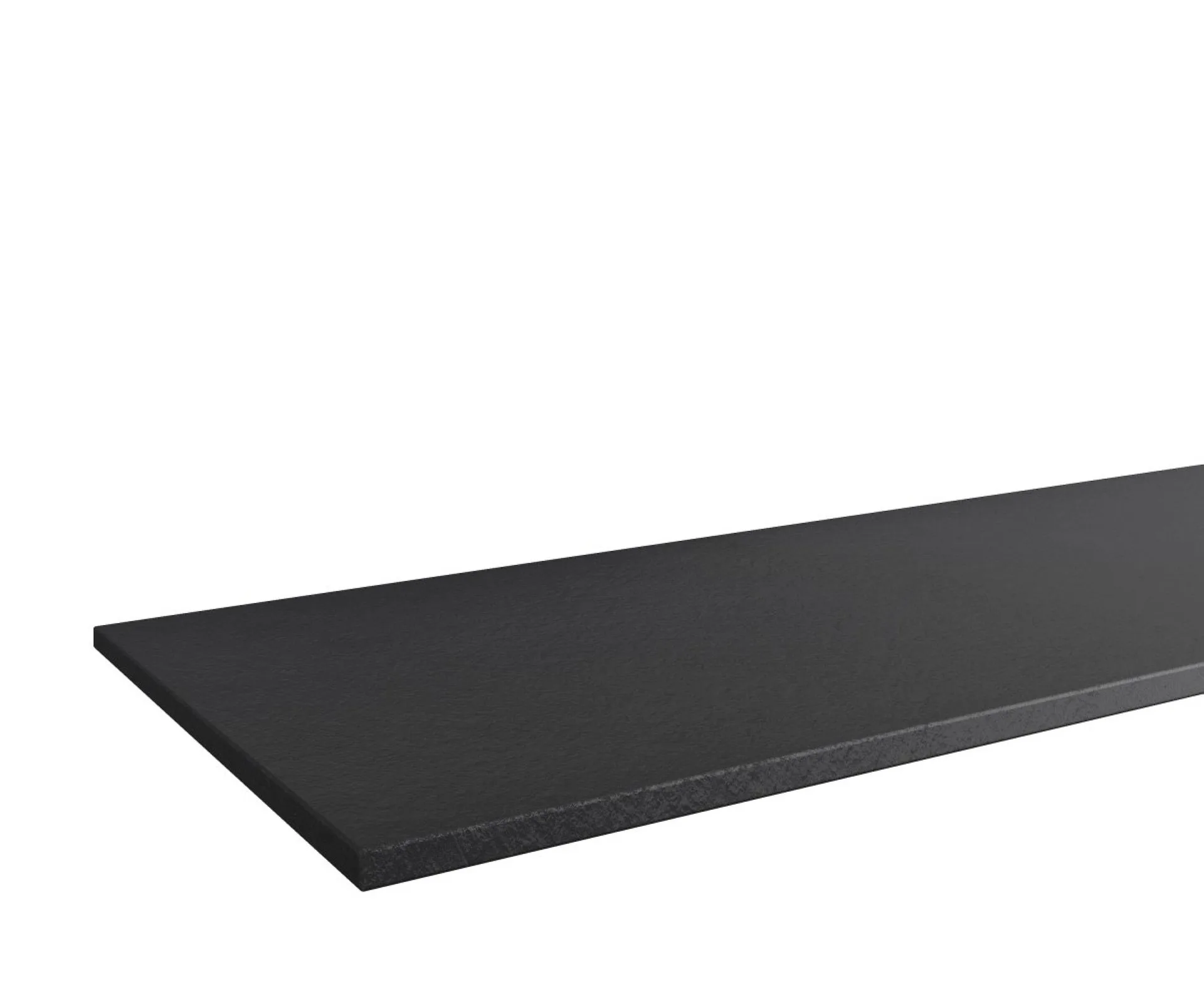 FACKELMANN OXFORD Waschtischplatte 90,6 cm breit, Schwarz, Schieferstruktur