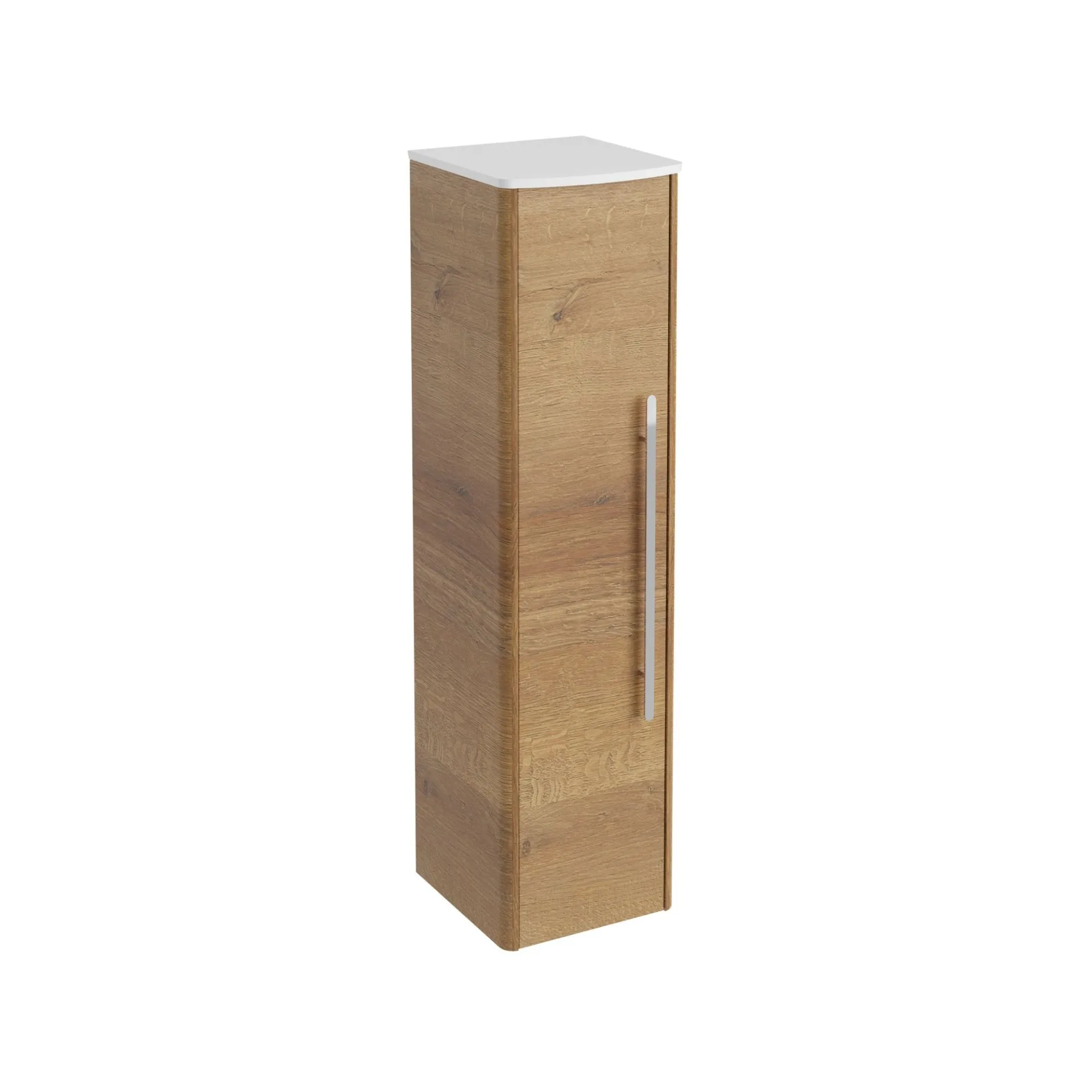 Lanzet CLASSICO Midischrank, Hellbraun/Weiß, links