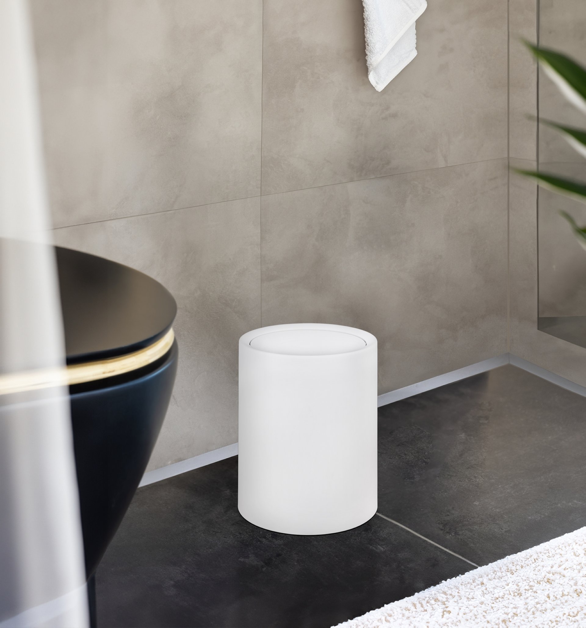 WENKO ATRI Kosmetikeimer 6 Liter, Weiß