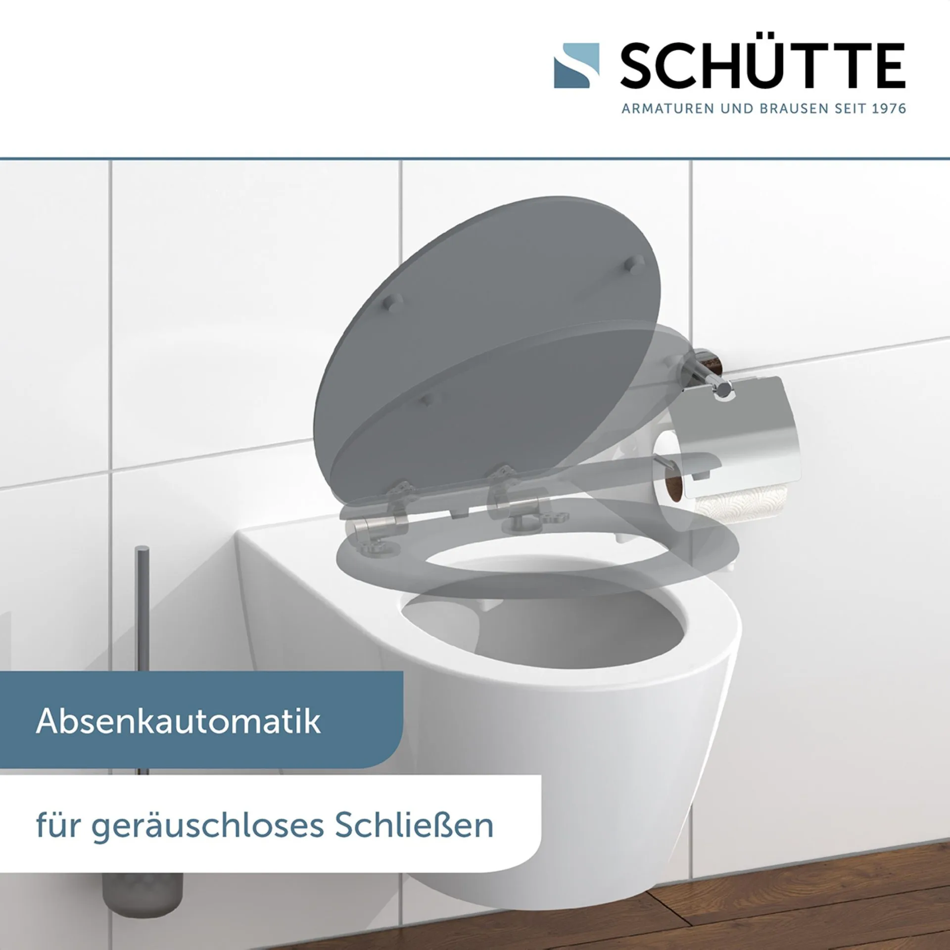 Schütte SPIRIT GREY WC-Sitz, mit Absenkautomatik