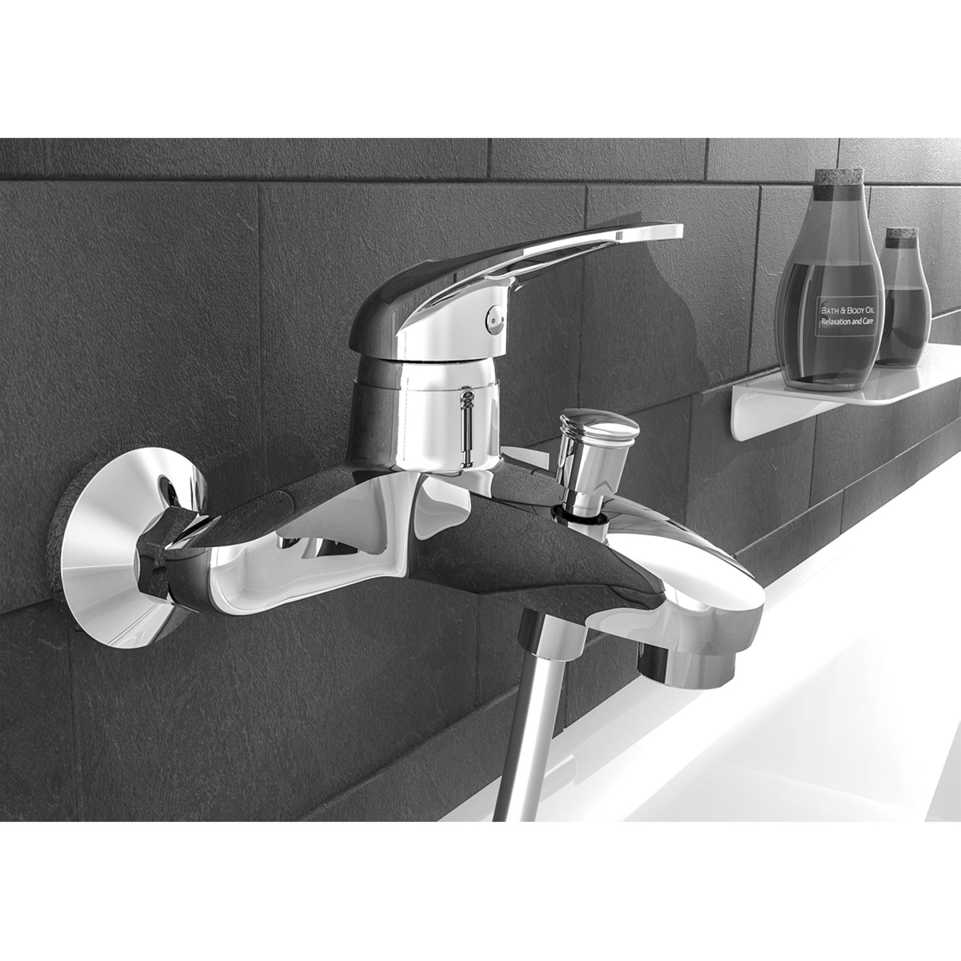 Schütte CALVINO Wannenfüllarmatur, Chrom