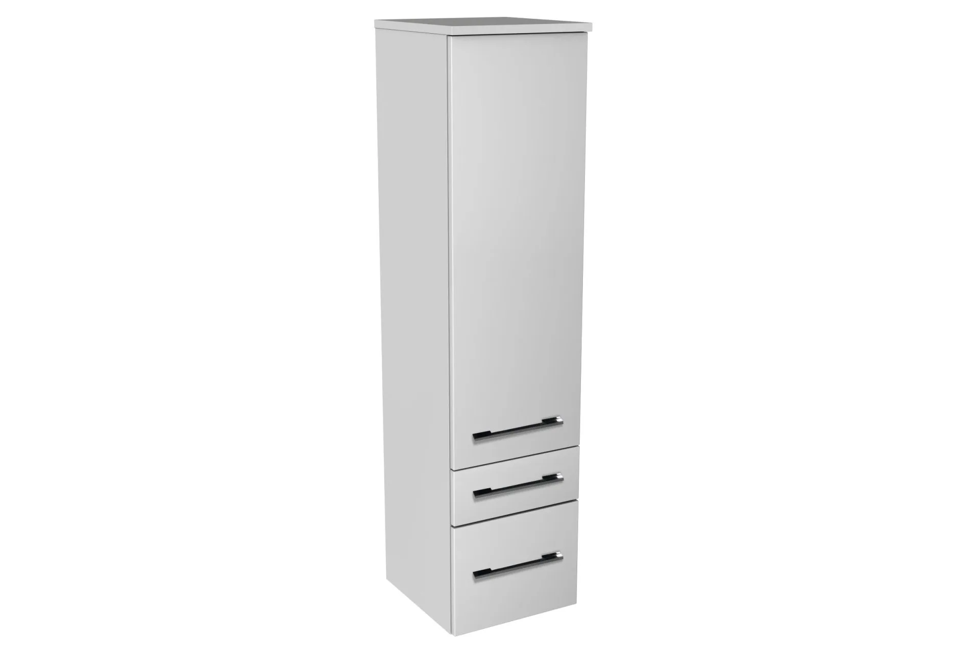 LANZET Midischrank 30 cm breit, Weiß, Türanschlag rechts, 2 Schubladen