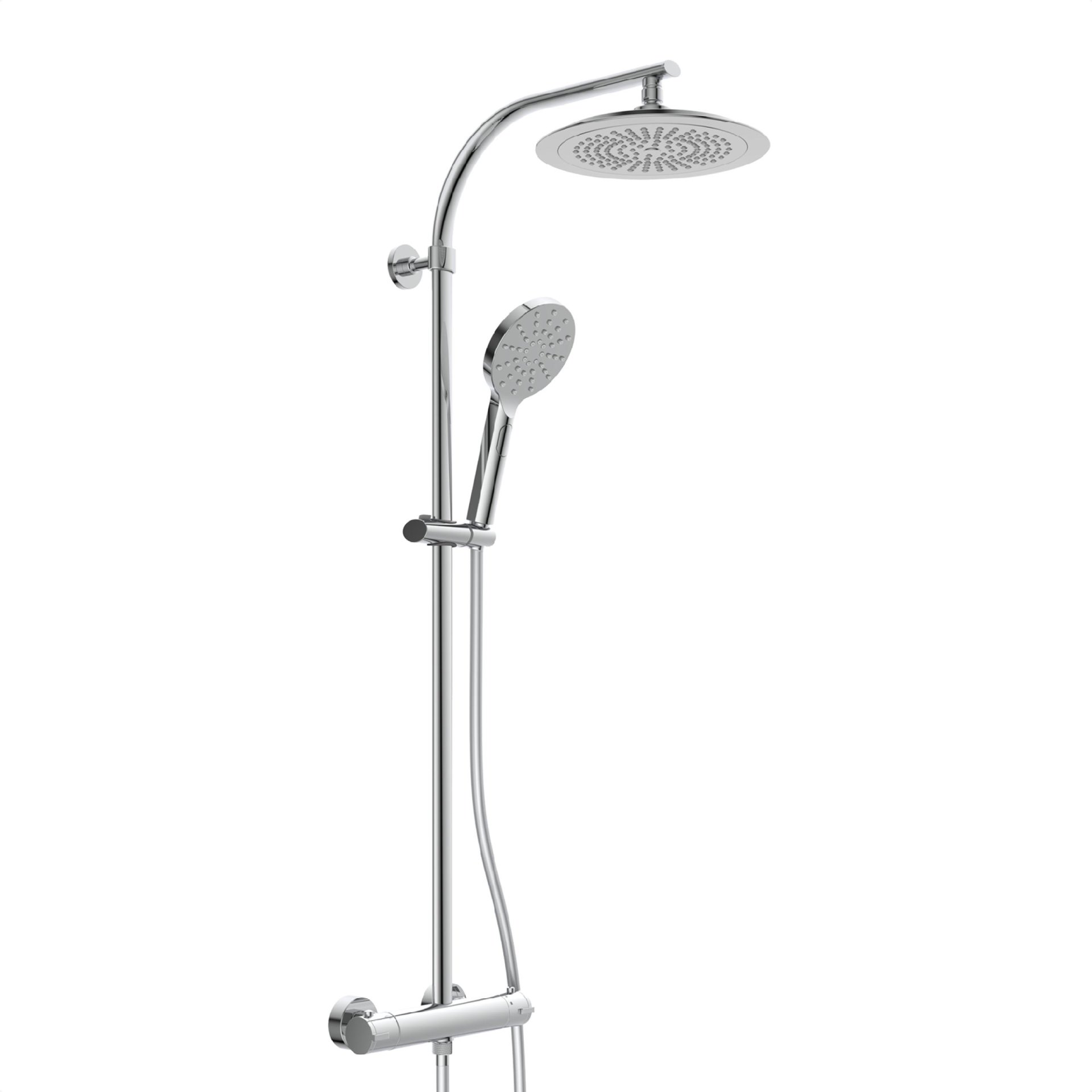 SCHÜTTE MADURA FRESH Überkopf-Brauseset, Chrom, mit Thermostat