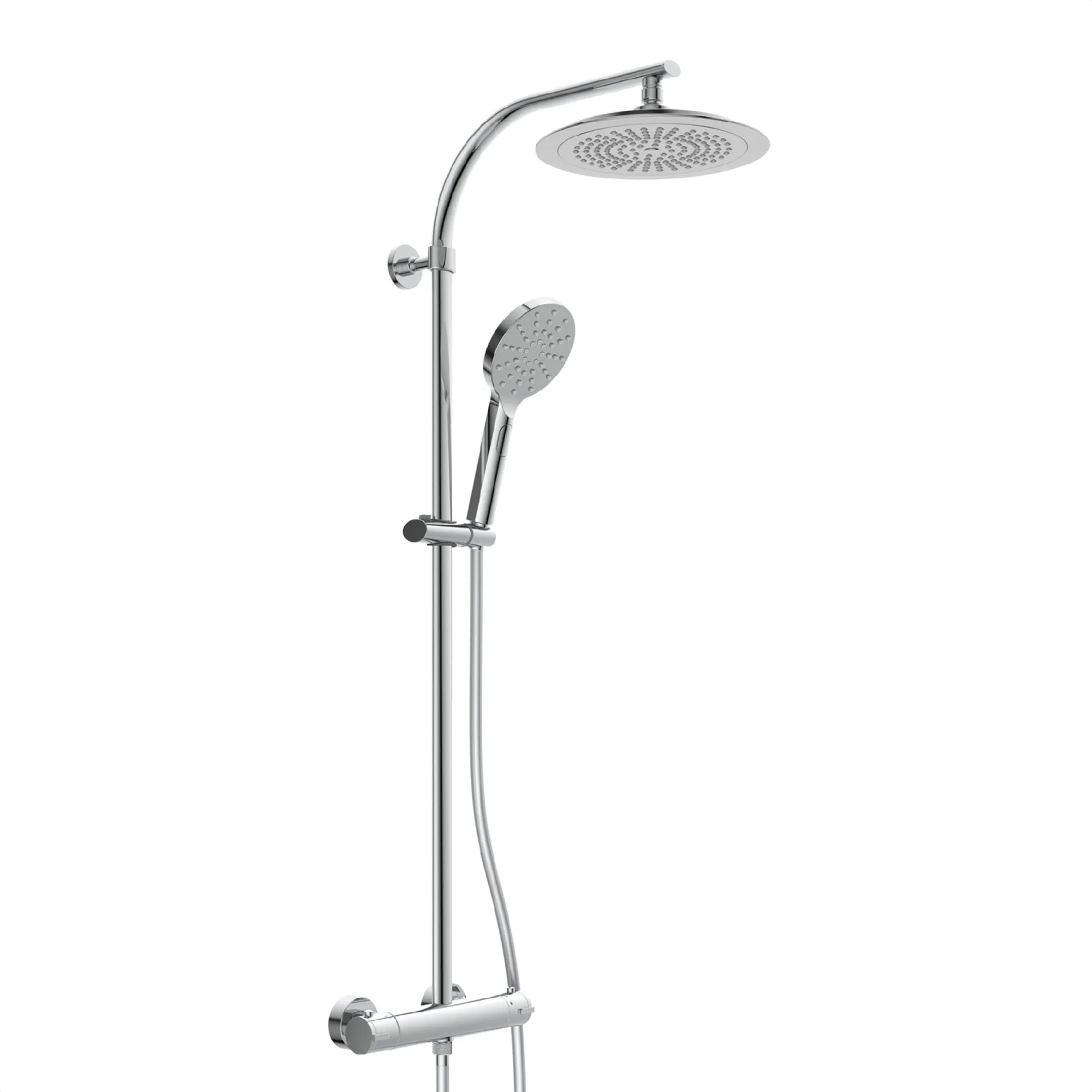 SCHÜTTE MADURA FRESH Überkopf-Brauseset, Chrom, mit Thermostat