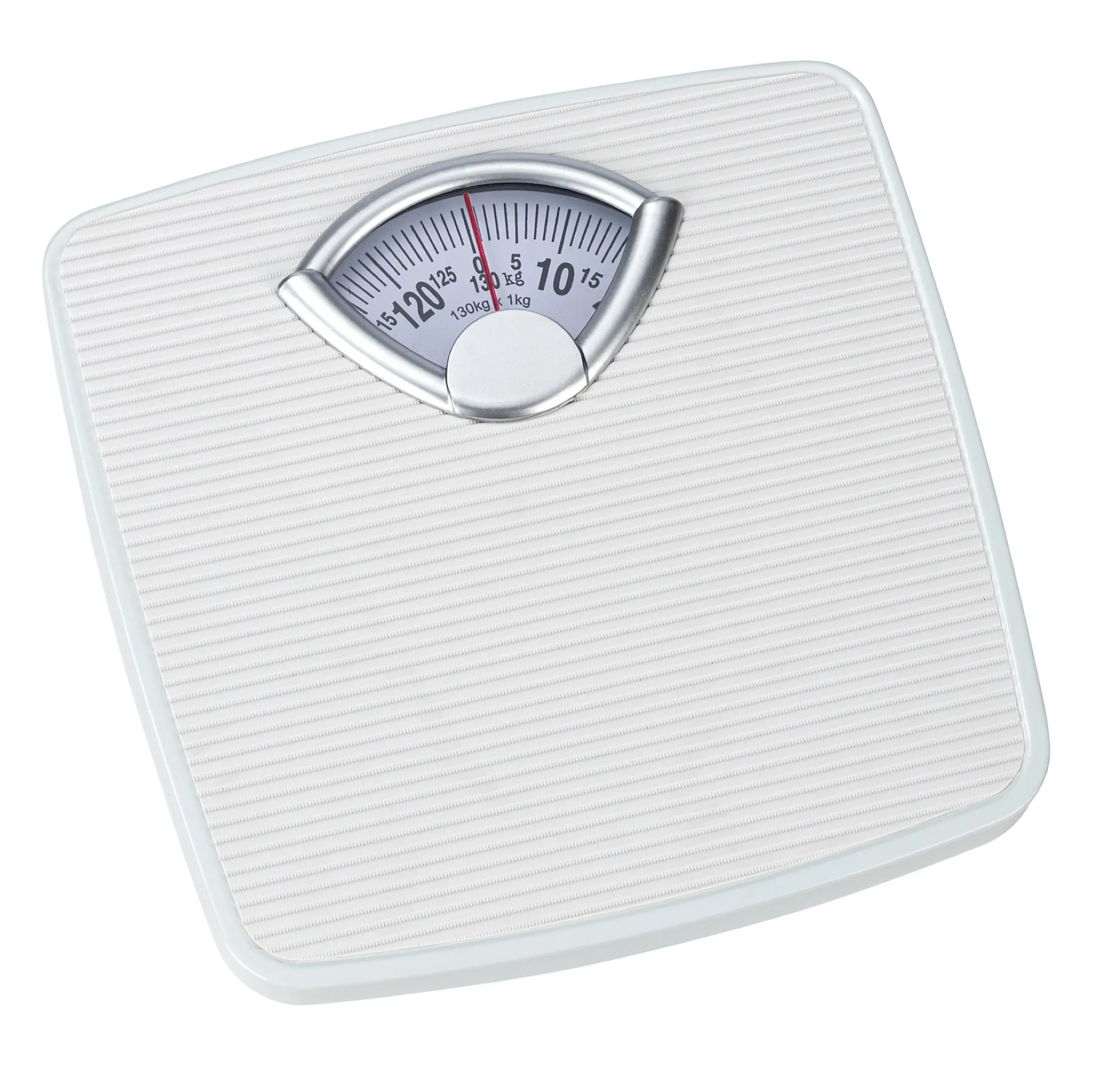 WENKO Personenwaage, Weiß, analoge Körperwaage bis 130 kg