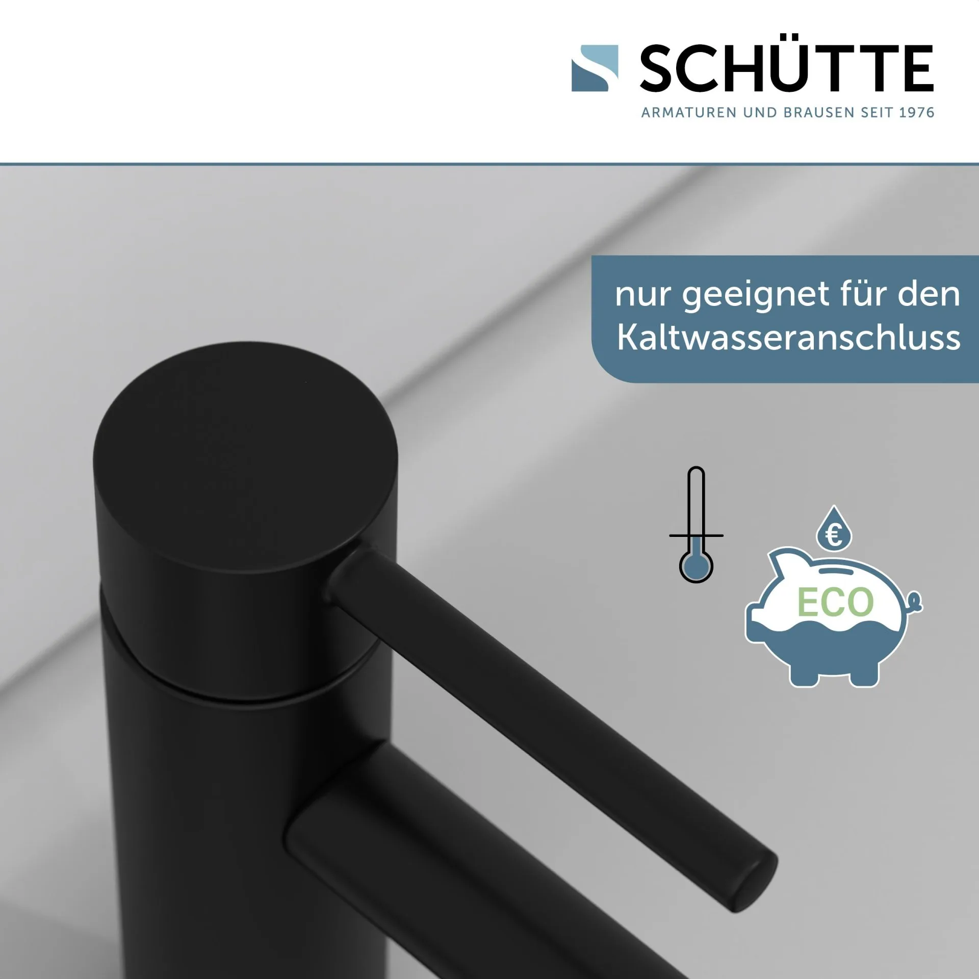 SCHÜTTE ARAGON Standventil, Schwarz matt