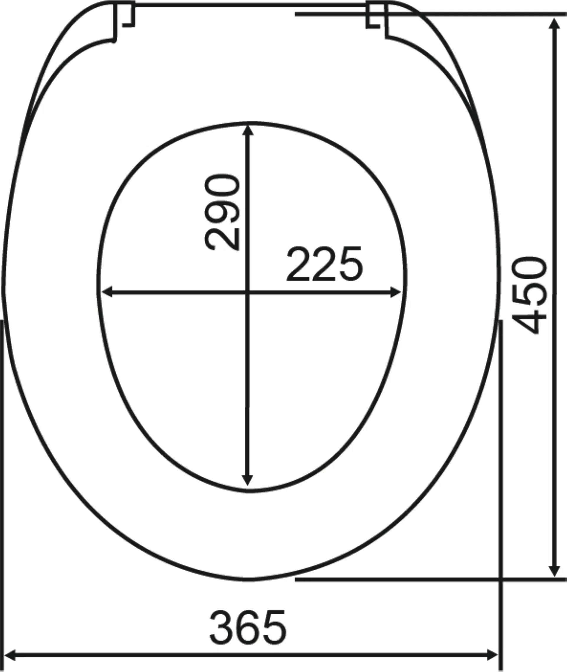 WENKO BOAT WC-Sitz, glänzend, Thermoplast