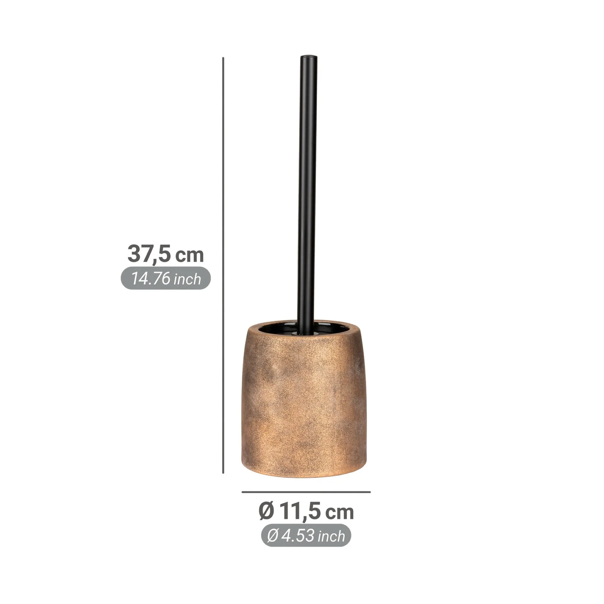 WENKO TREMEA WC-Garnitur, Gold, Keramik