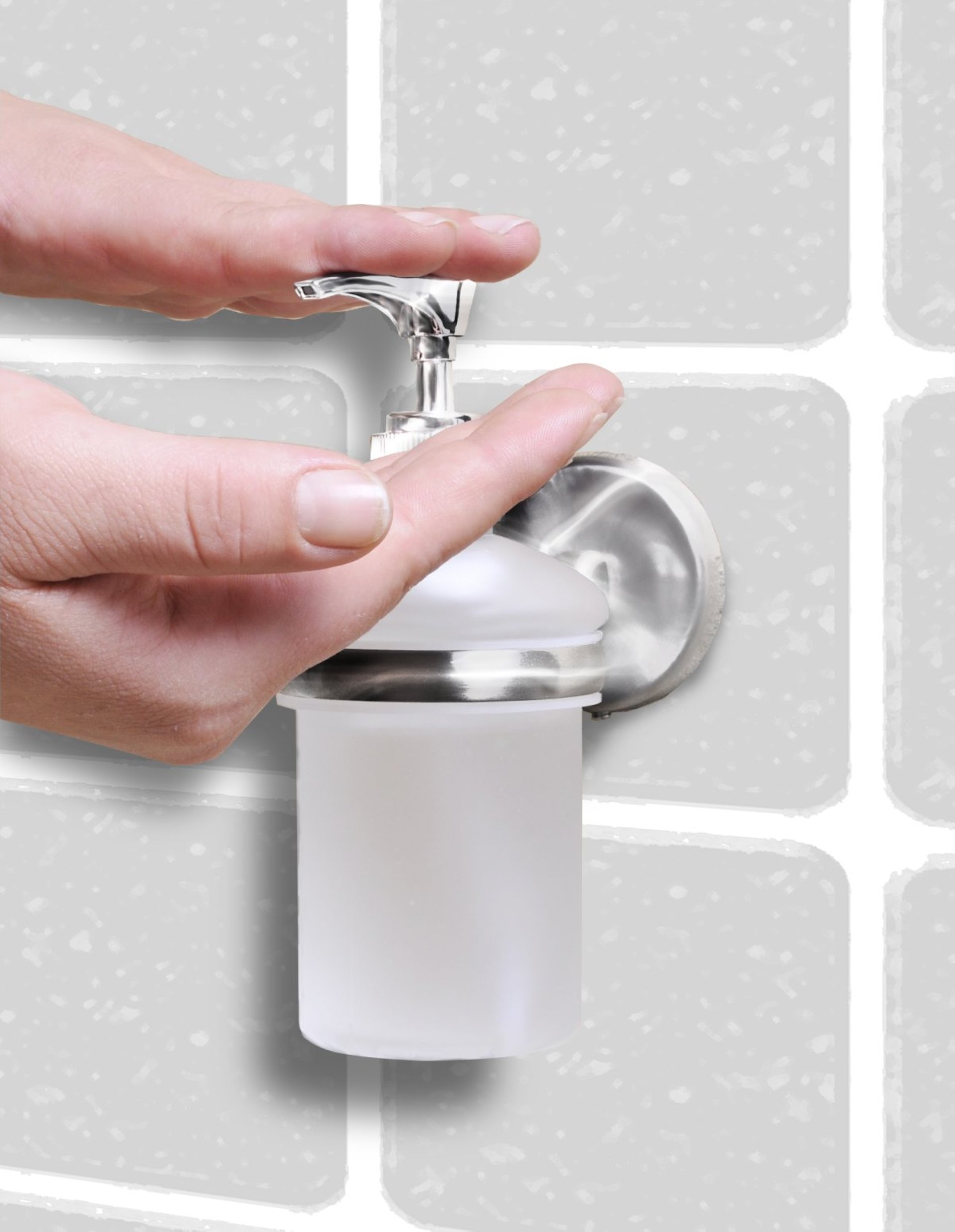 Fackelmann VISION Seifenspender, Chrom glänzend