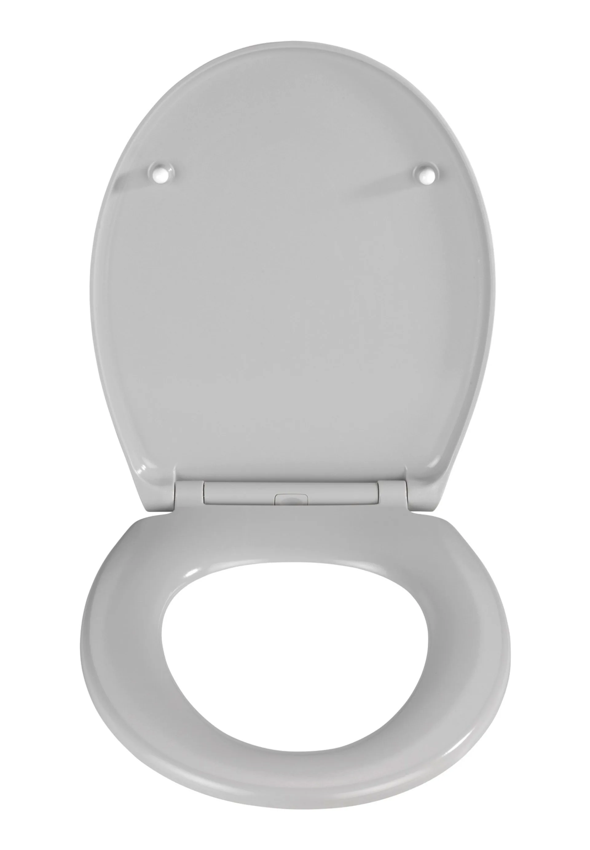 WENKO SAMOS WC-Sitz, Grau, Duroplast, mit Absenkautomatik